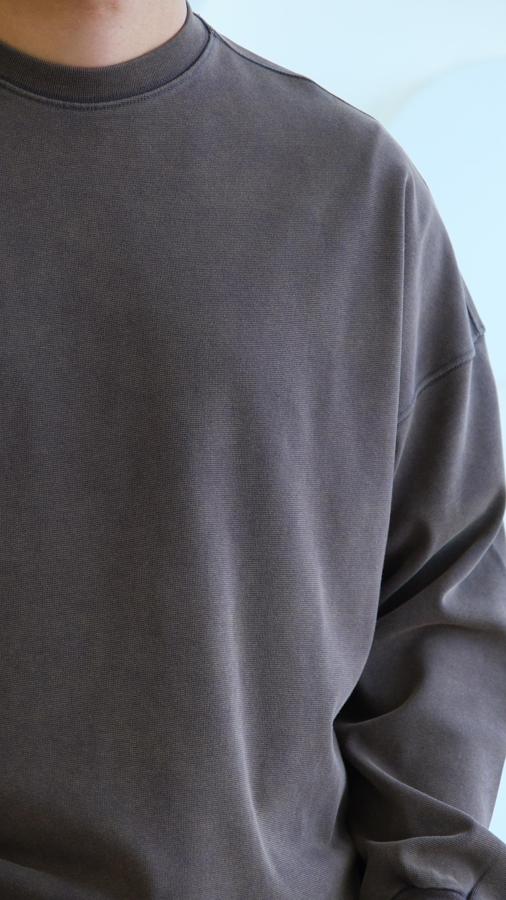 Kahve Yıkamalı Oversize Sweat