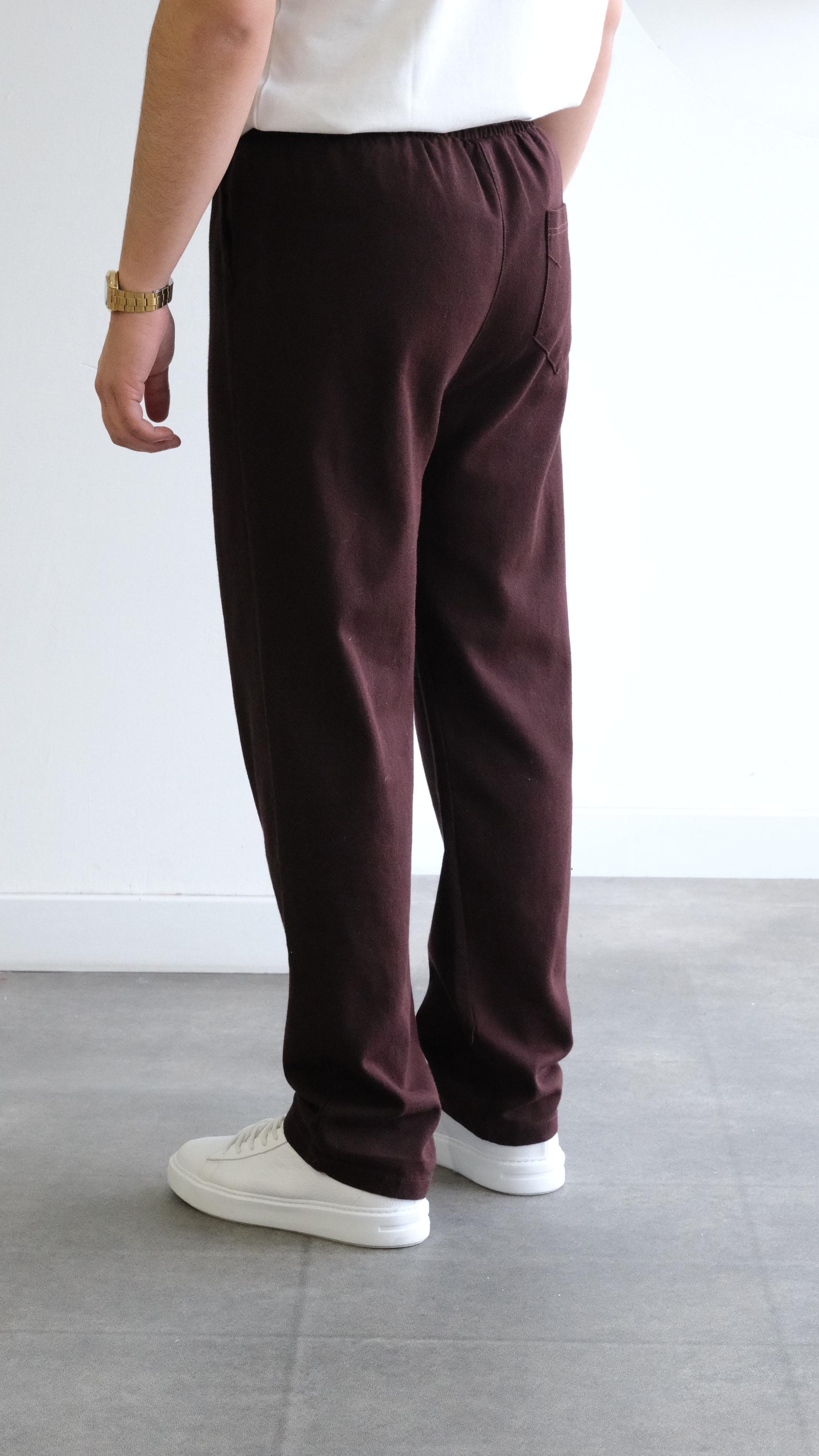 Acı Kahve Gabardin Baggy Pantolon