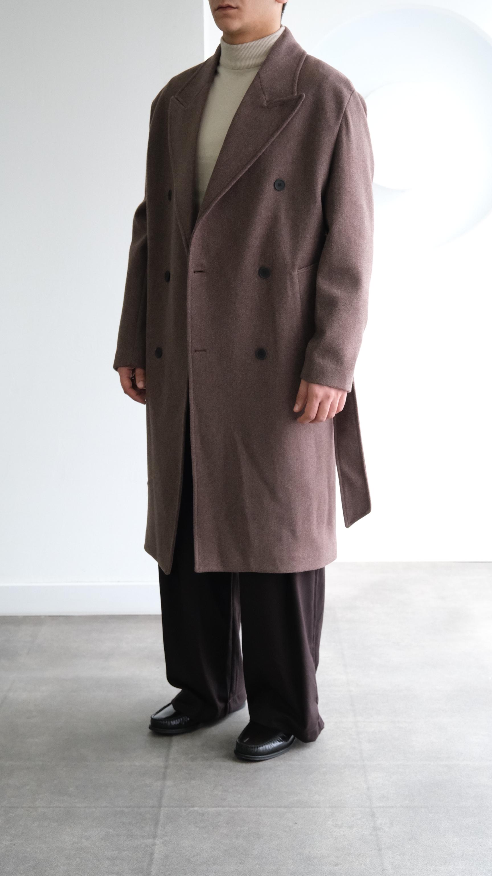 Kahve Kruvaze Kaşe Kaban