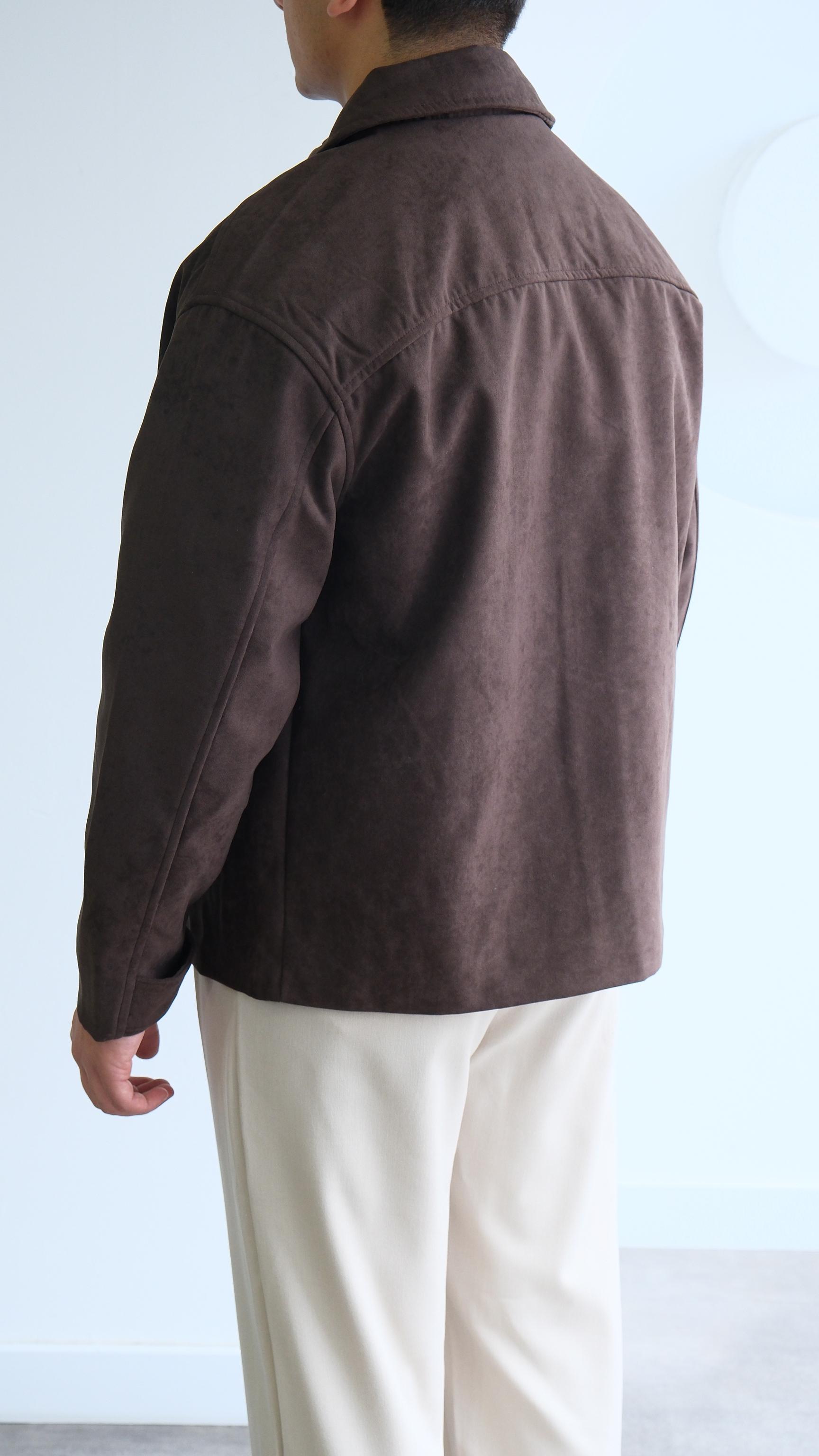 Süet Relaxed Fıt Kahve Ceket