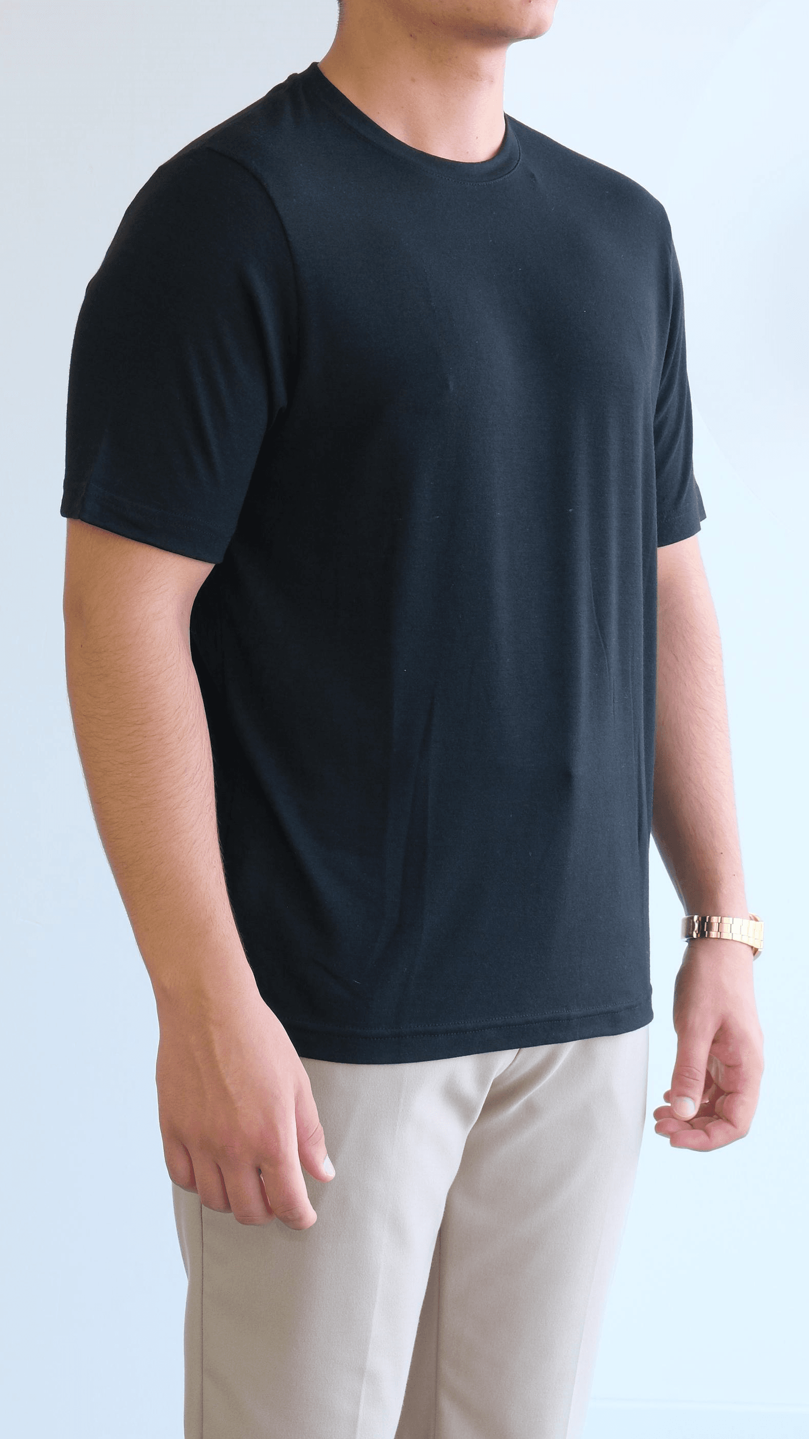 Siyah Regular Penye Tshirt