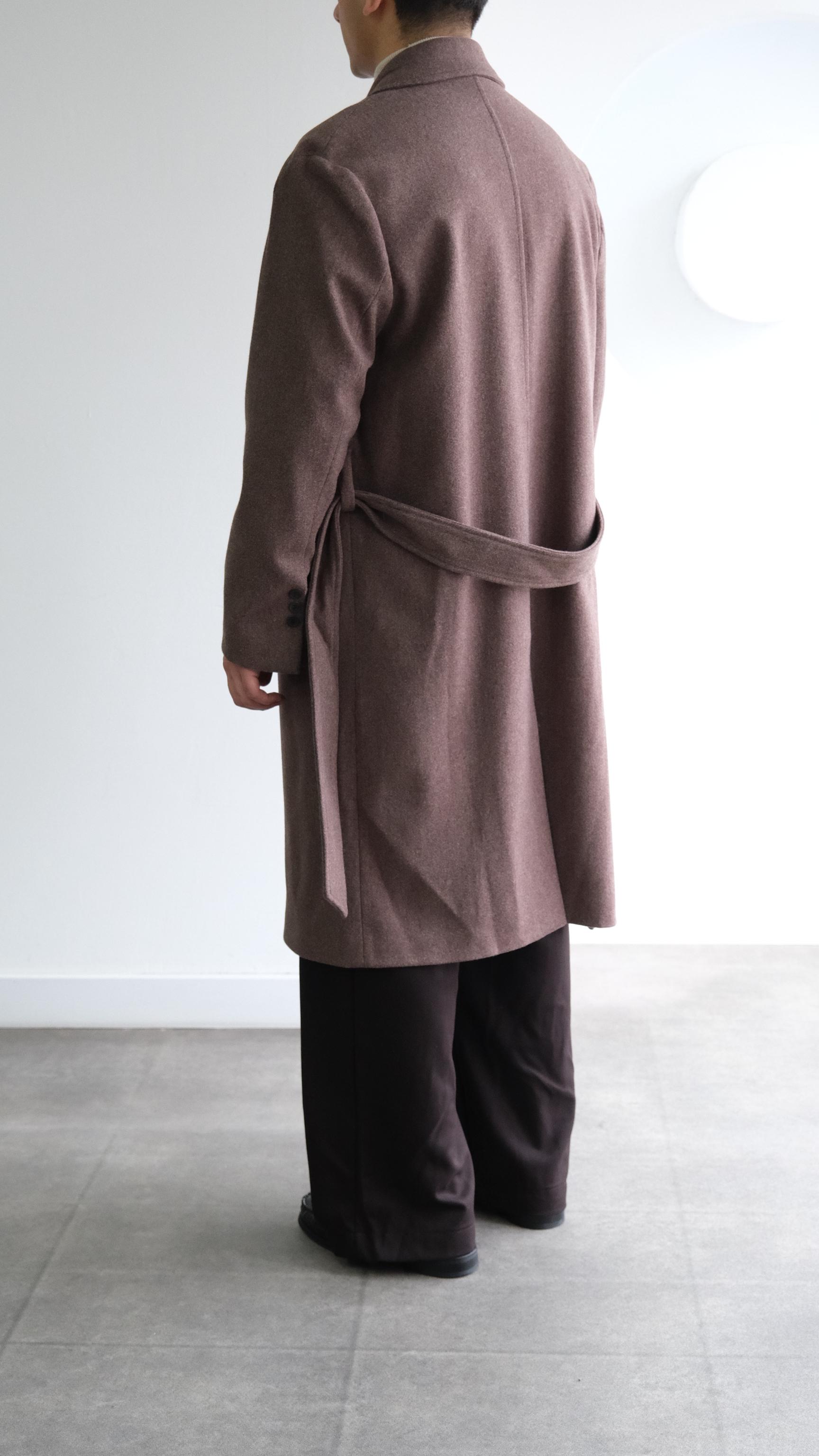 Kahve Kruvaze Kaşe Kaban