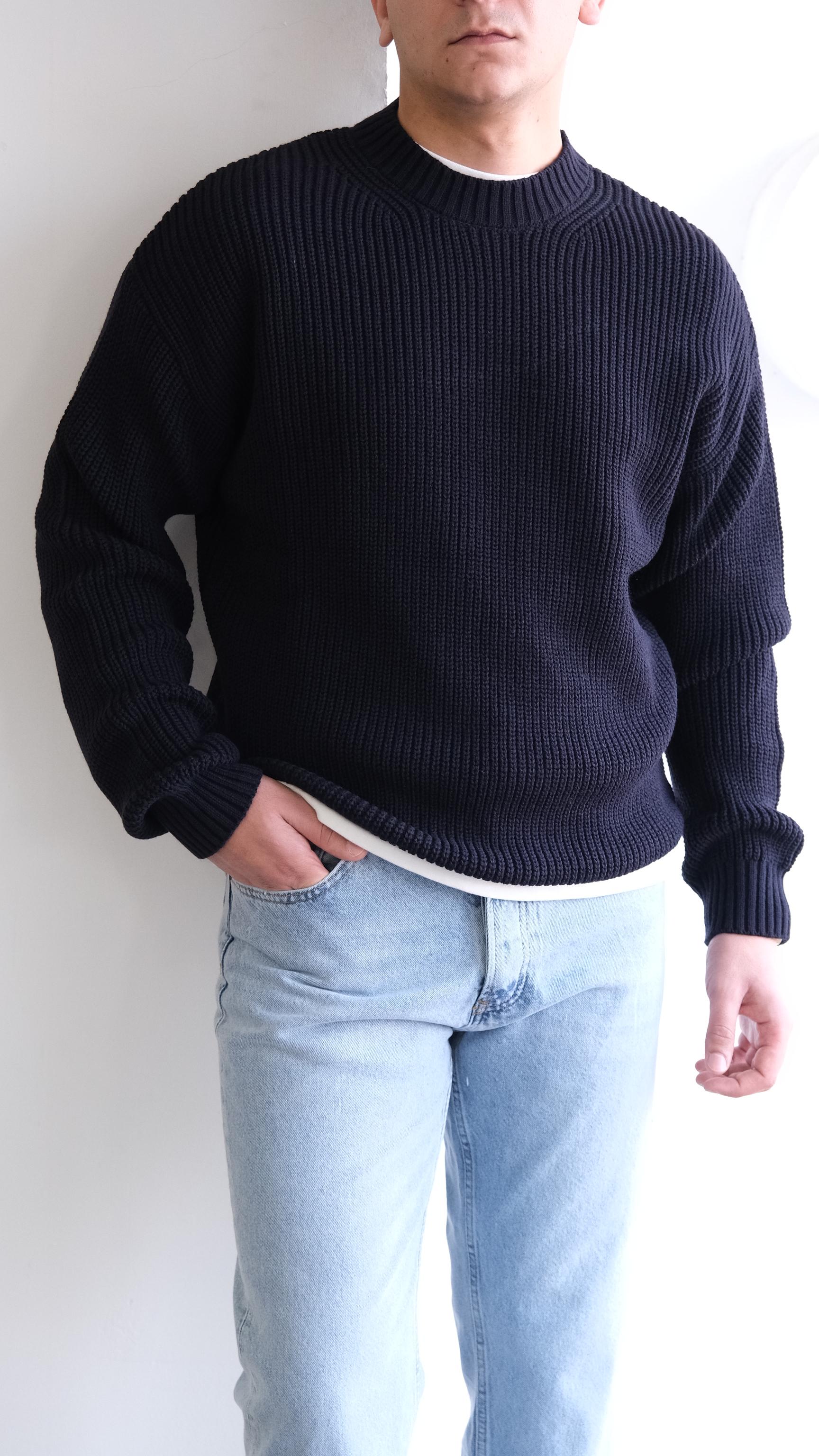 Lacivert Örme Kazak