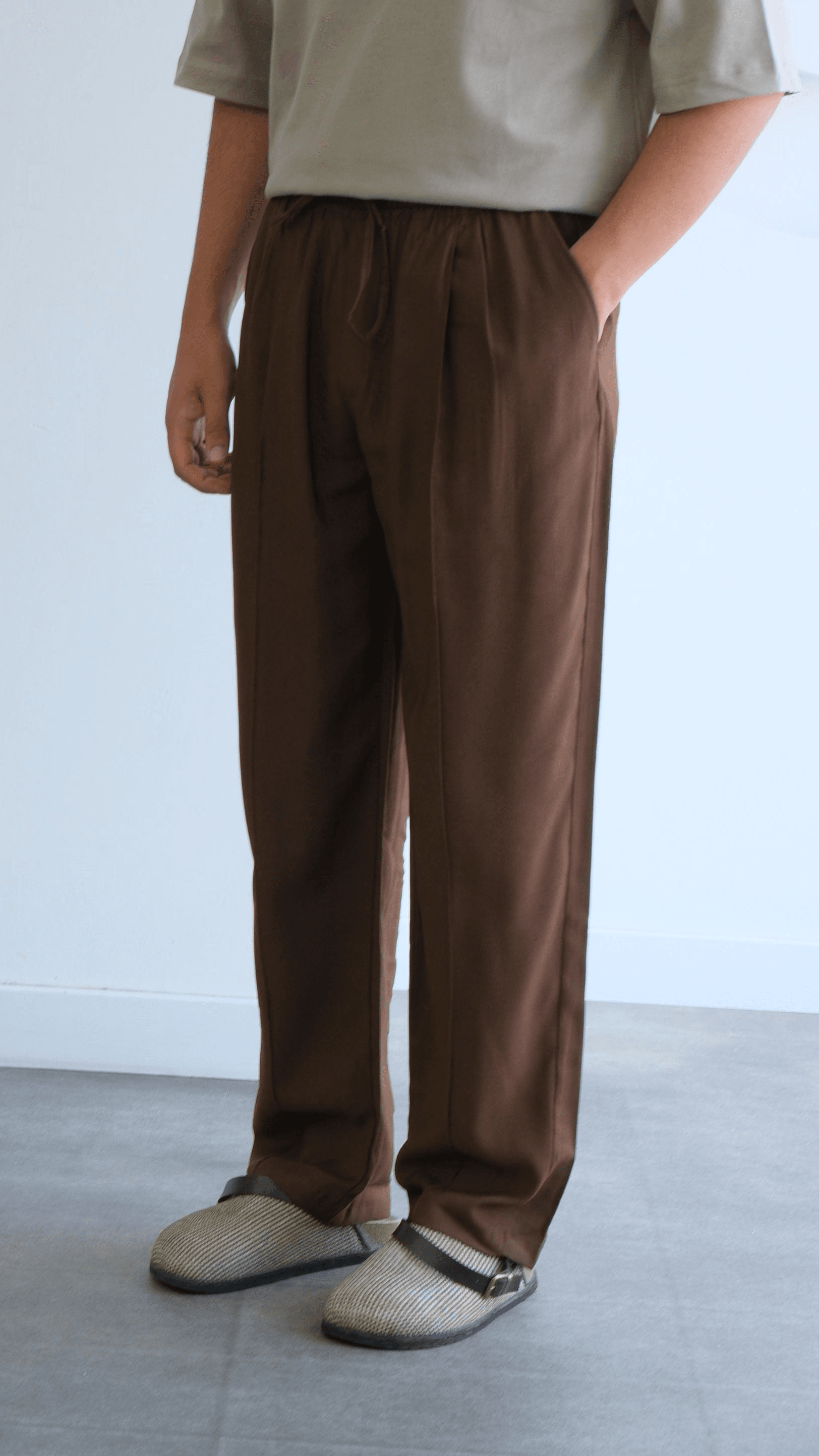 Acı Kahve Modal Baggy Pantolon
