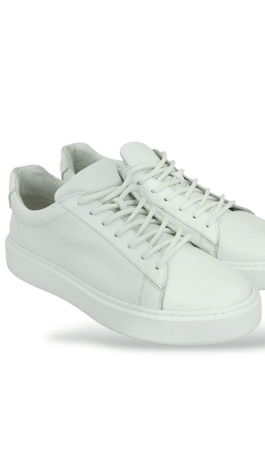 Hakiki Deri Beyaz Sneaker Ayakkabı