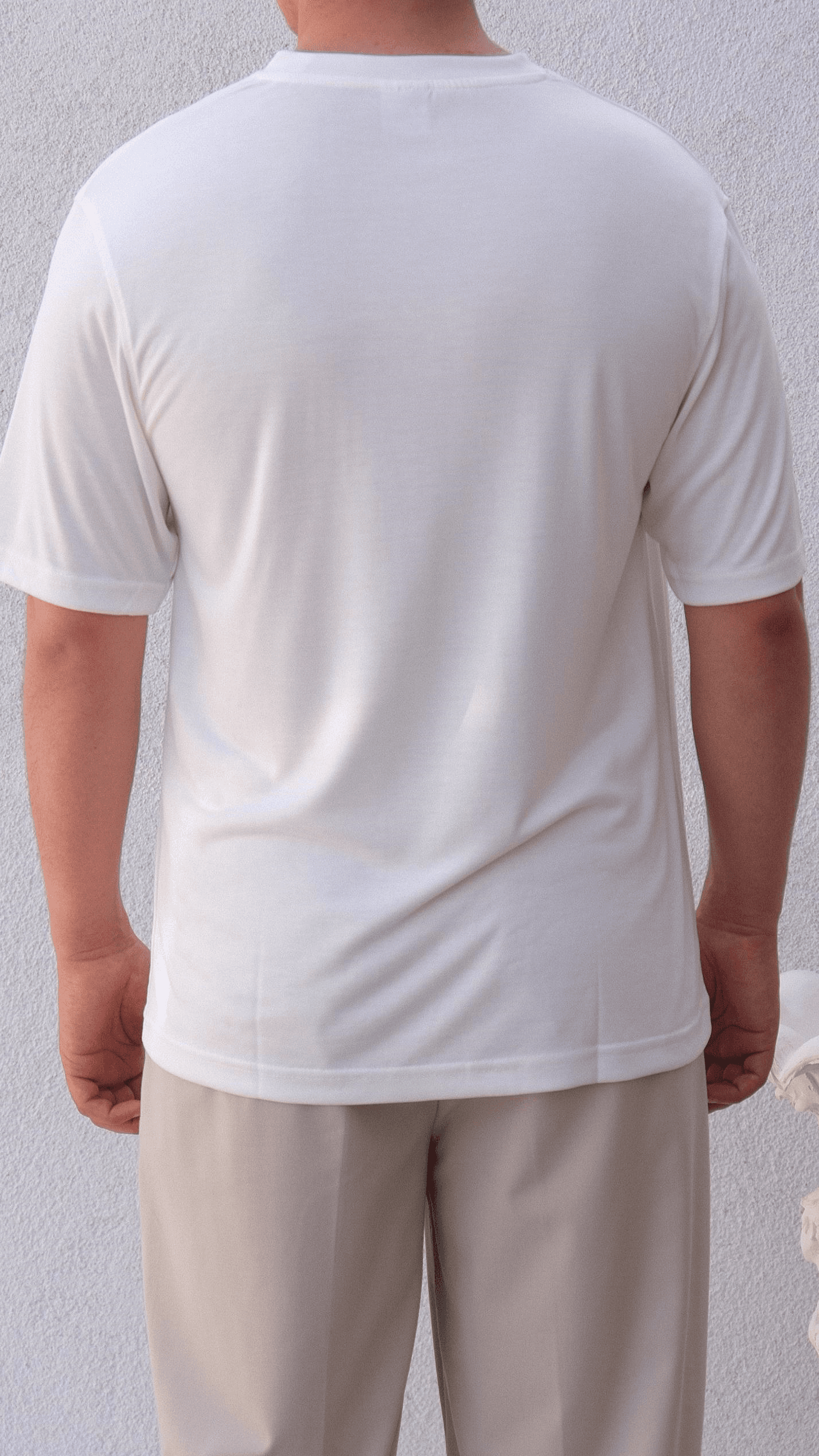 Beyaz Oysho Kumaş Tshirt
