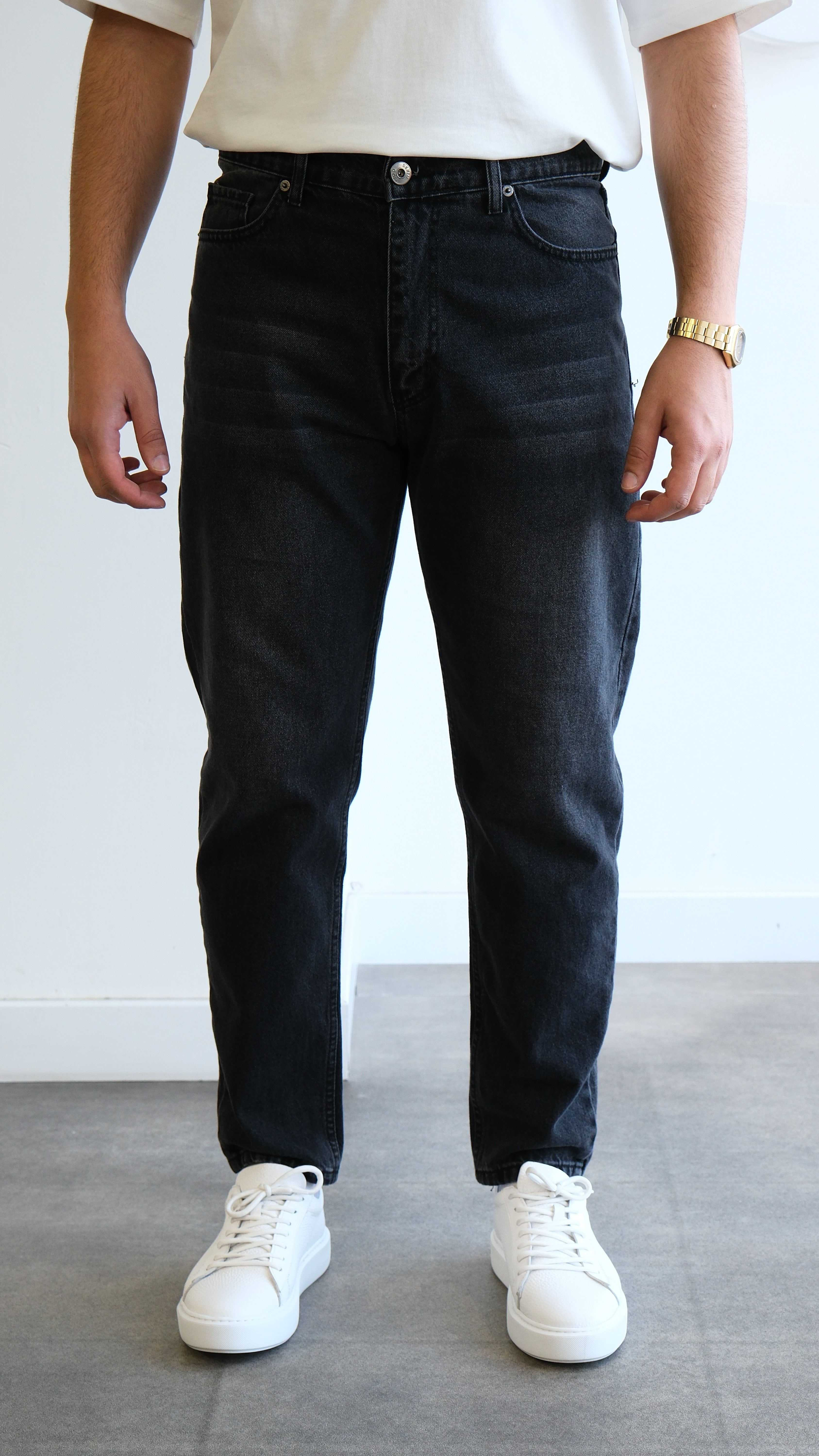 Boyfriend Gri Jean Pantolon