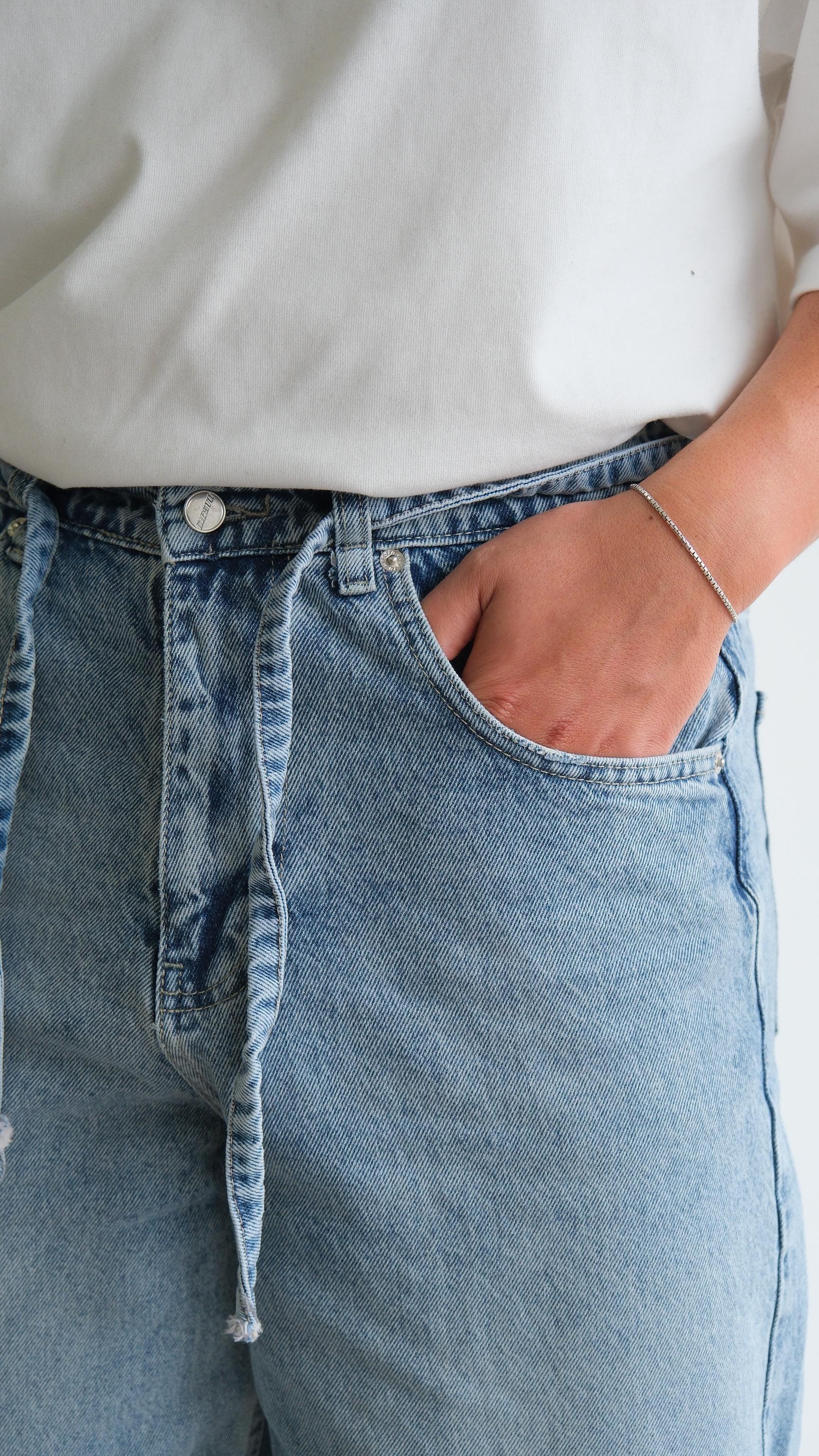 Mavi Baggy Jean Pantolon