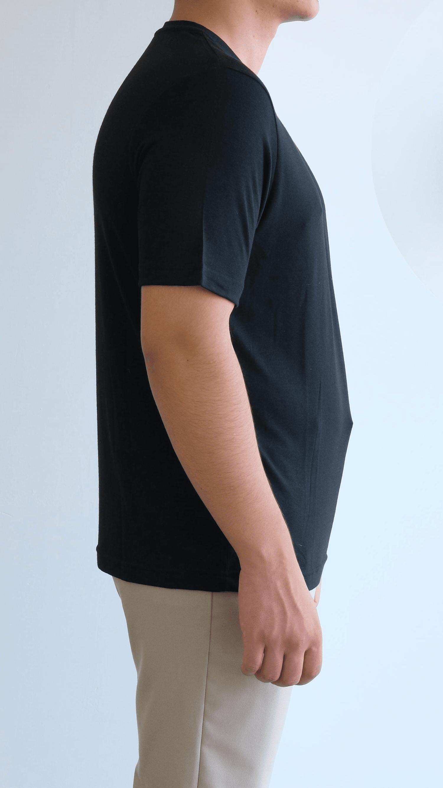 Siyah Regular Penye Tshirt