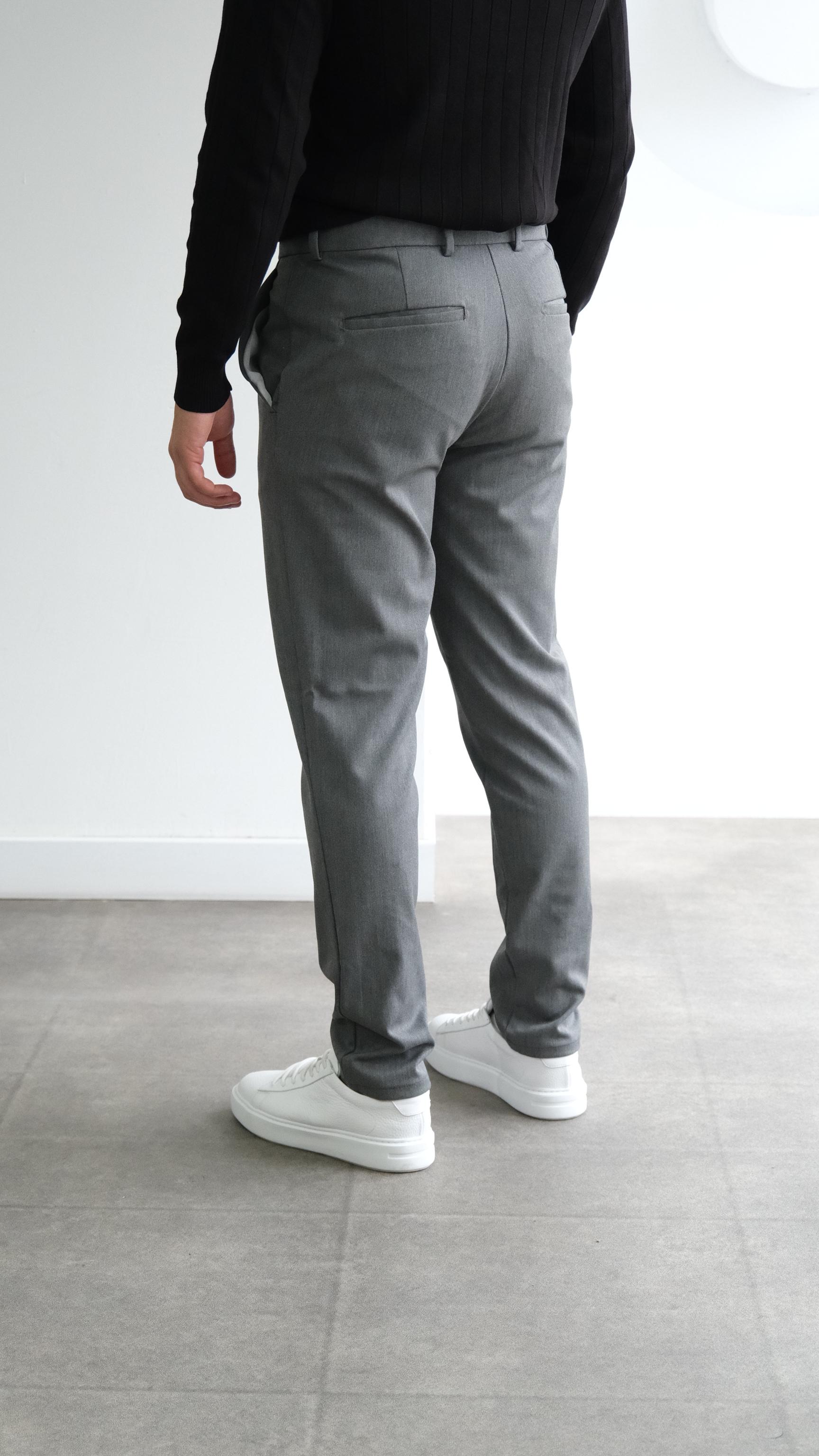 Antrasit Klasik Kesim Kumaş Pantolon