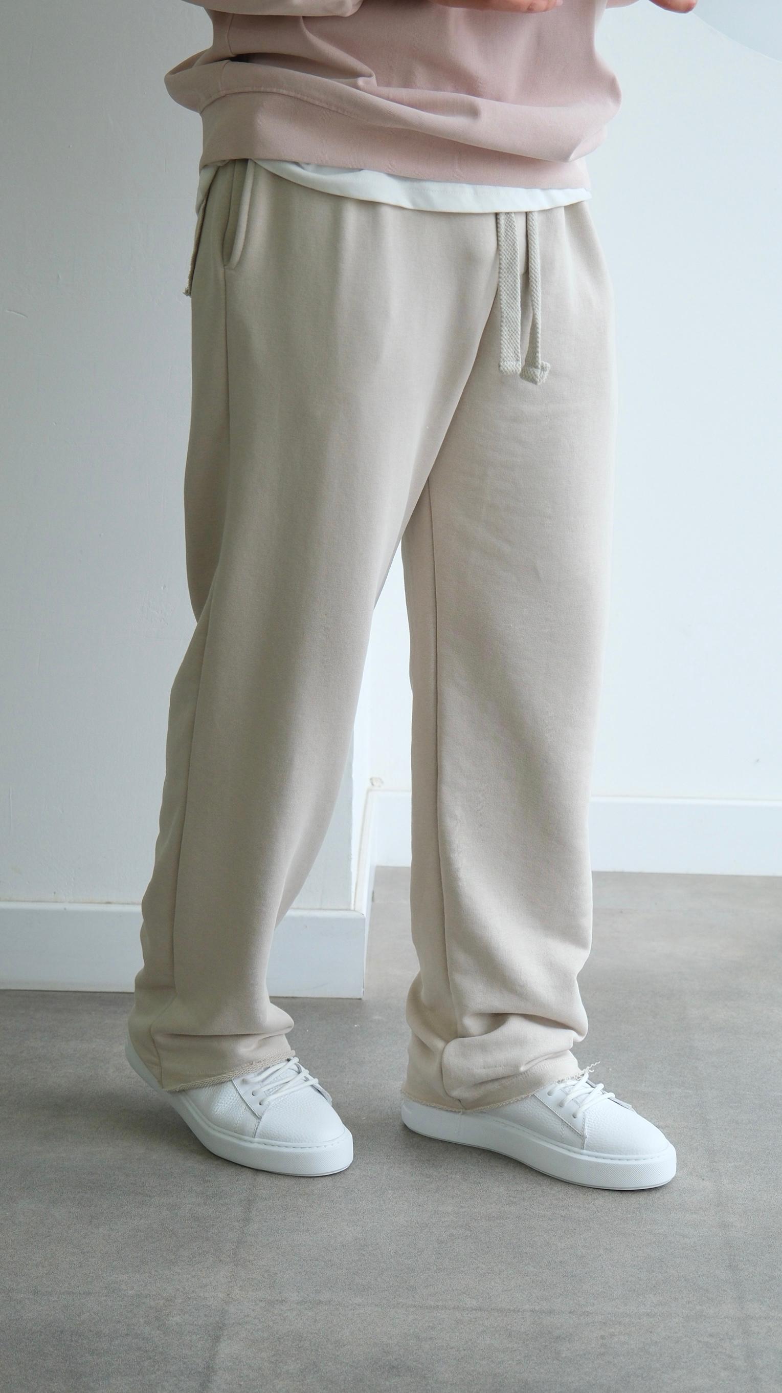 Bej Baggy Eşofman Altı