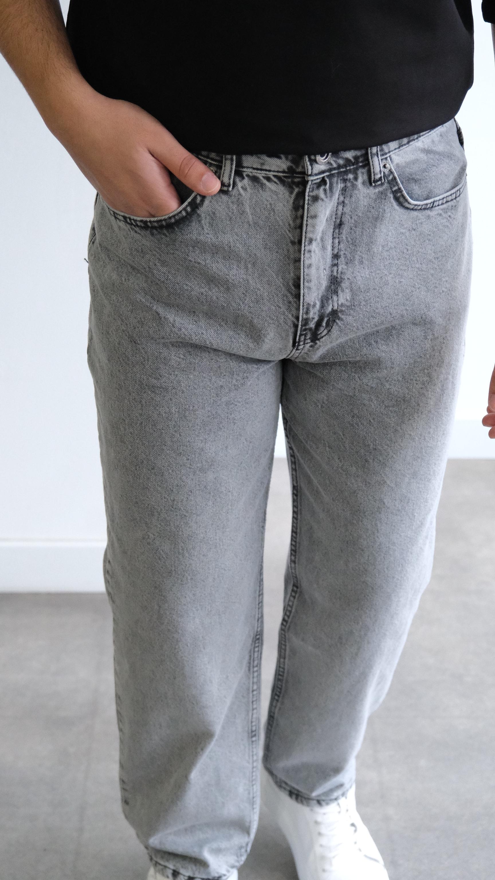 Gri Regular Jean Pantolon