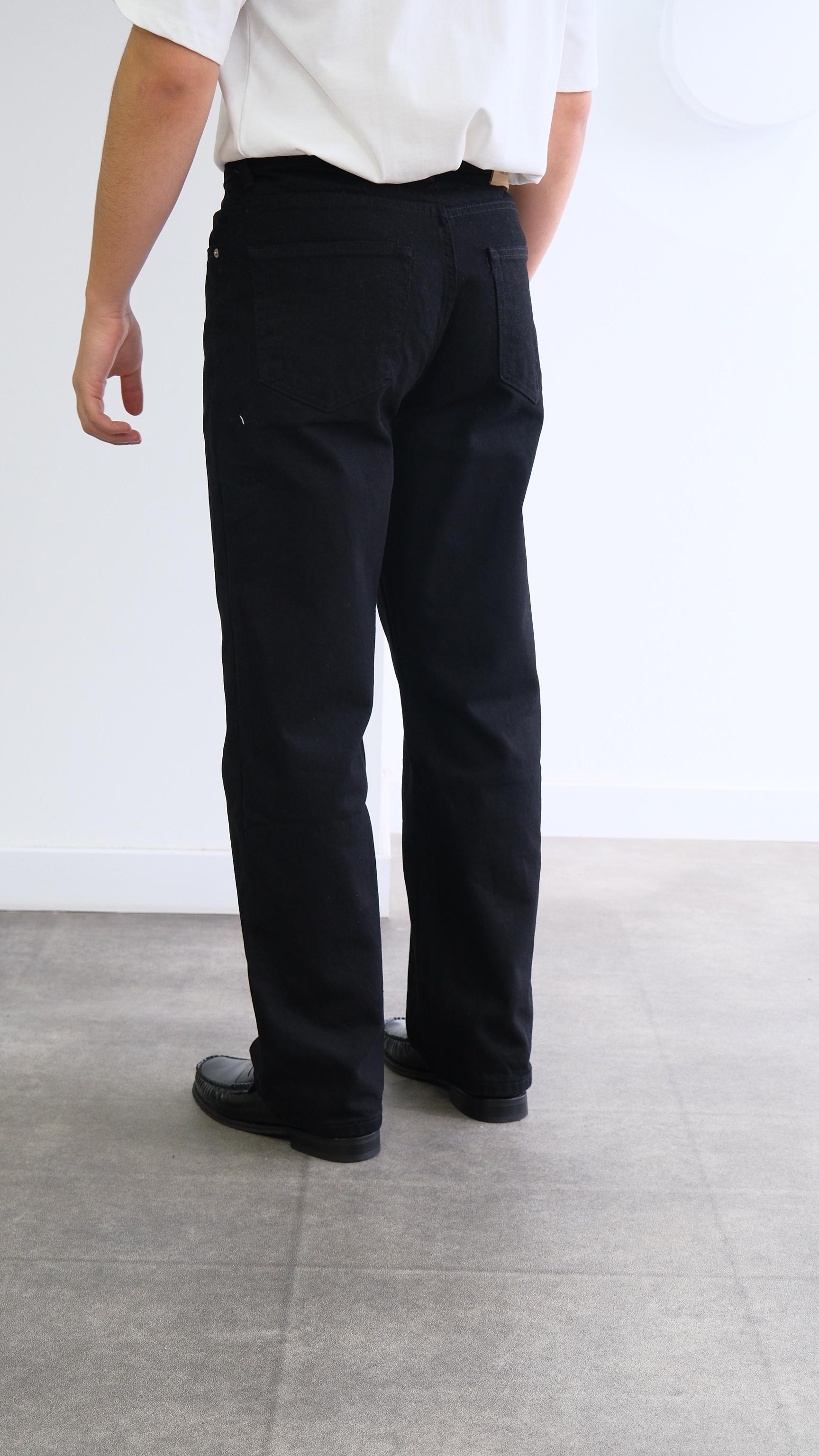 Siyah Regular Jean Pantolon