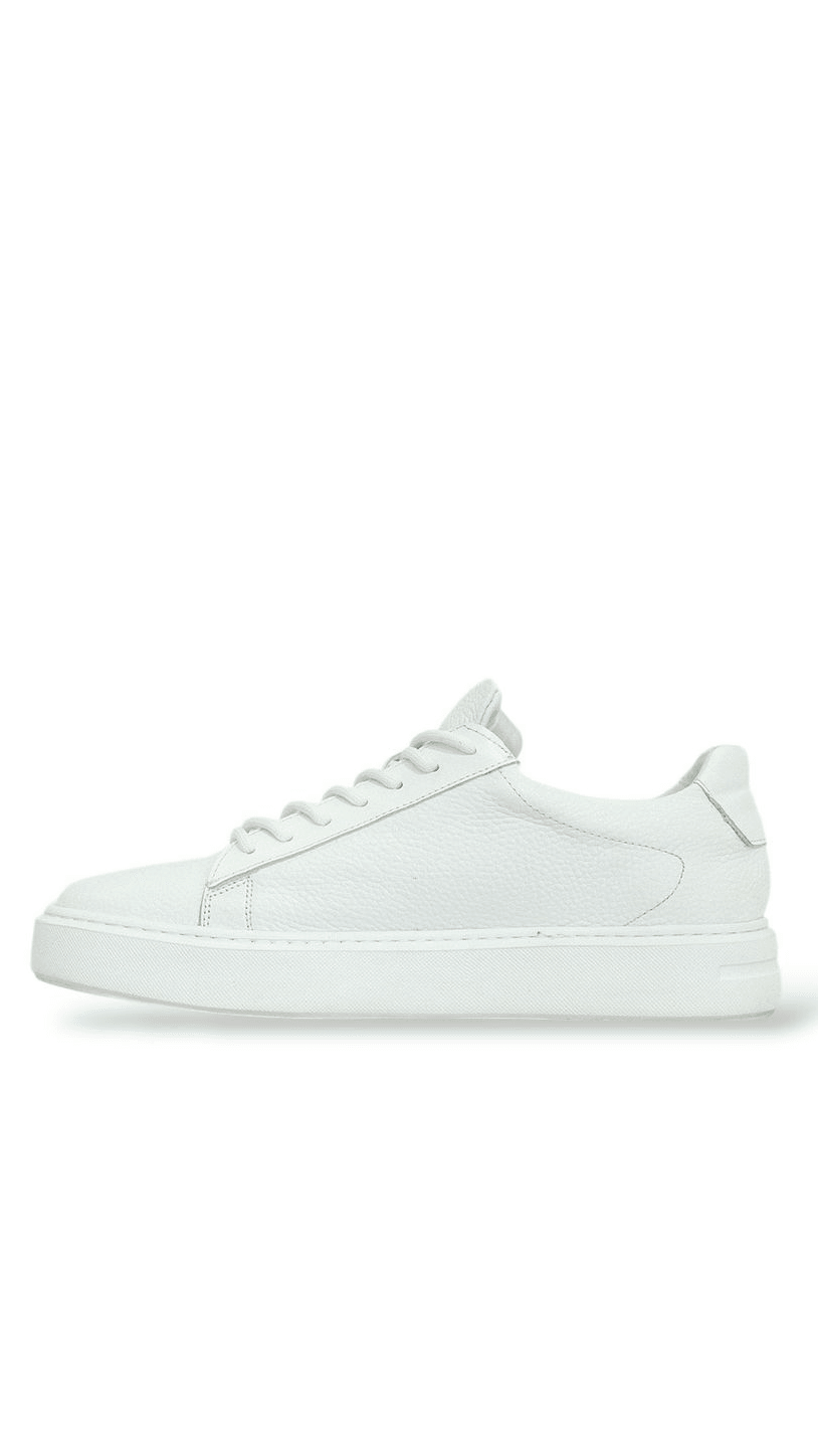 Hakiki Deri Beyaz Sneaker Ayakkabı
