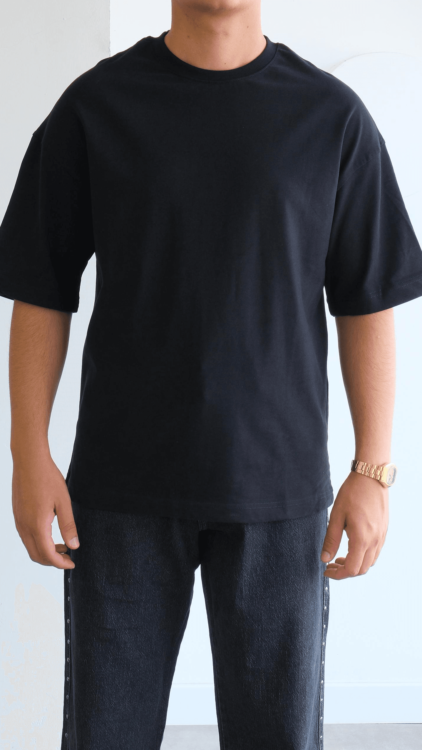 Siyah Oversize Basıc Tshirt