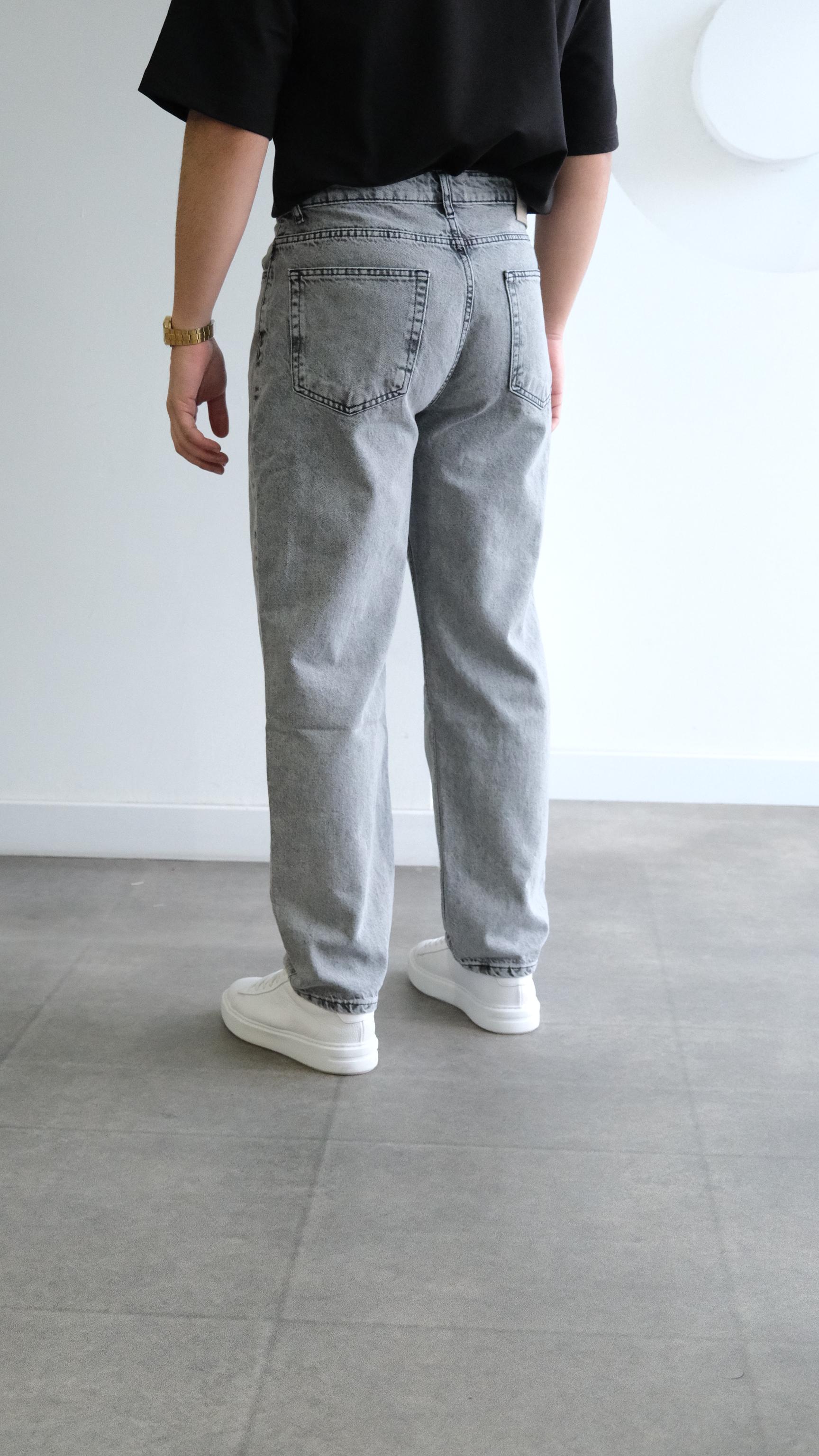 Gri Regular Jean Pantolon