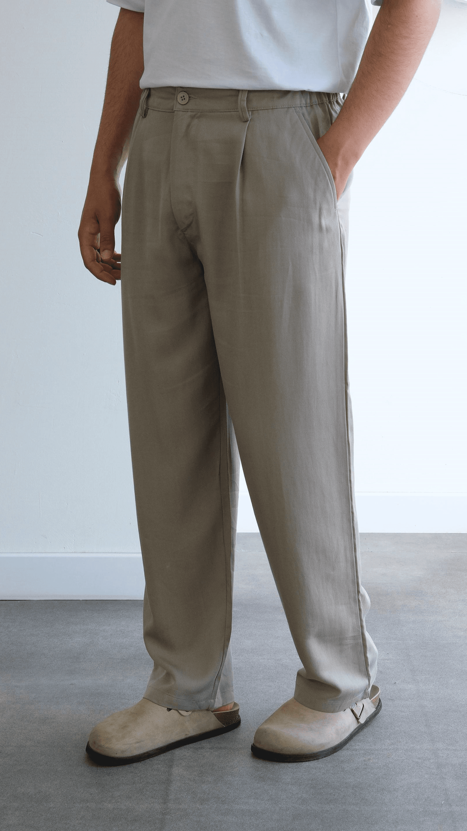 Haki Baggy Modal Pantolon
