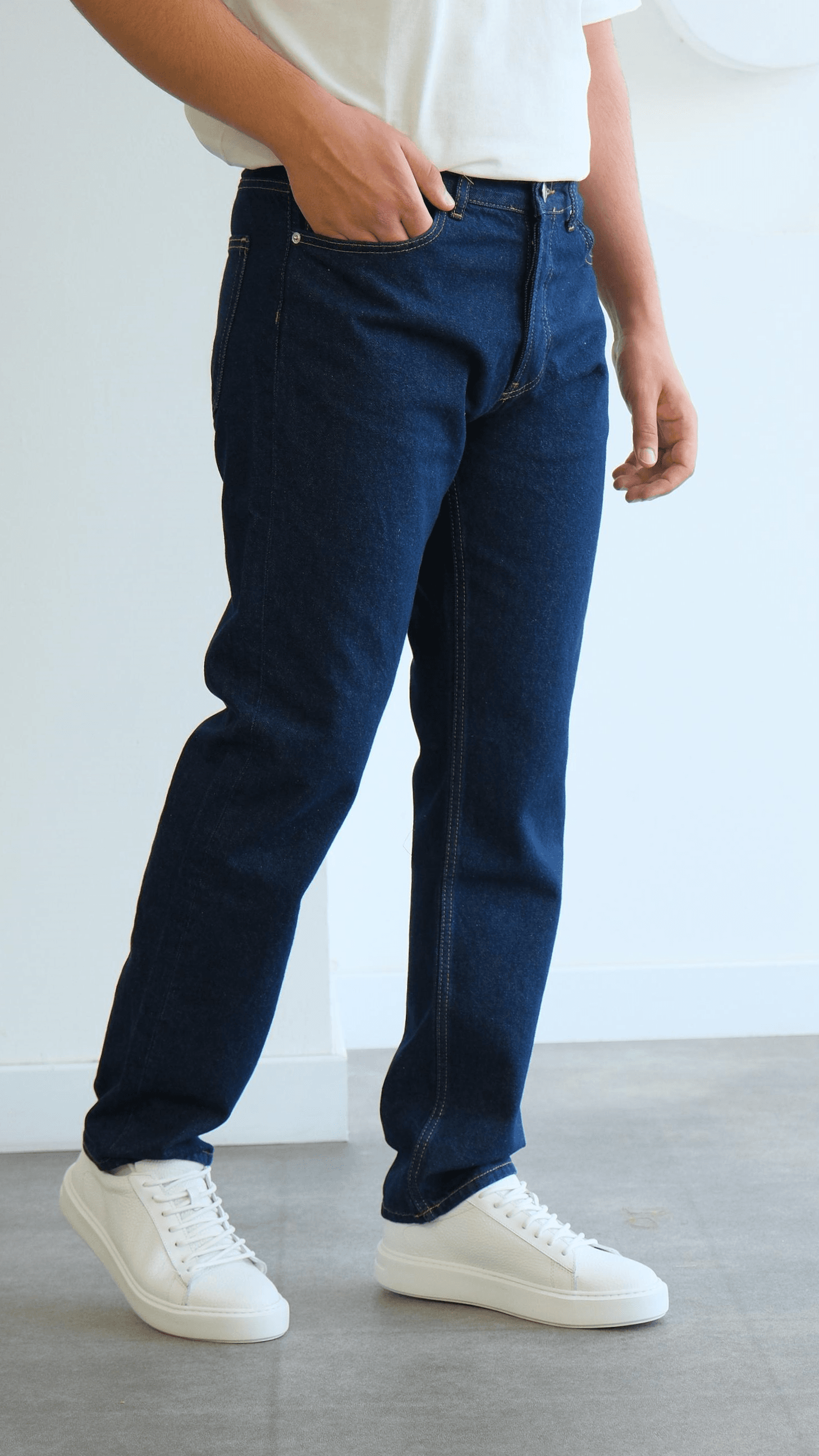 Straıght Lacivert Jean Pantolon