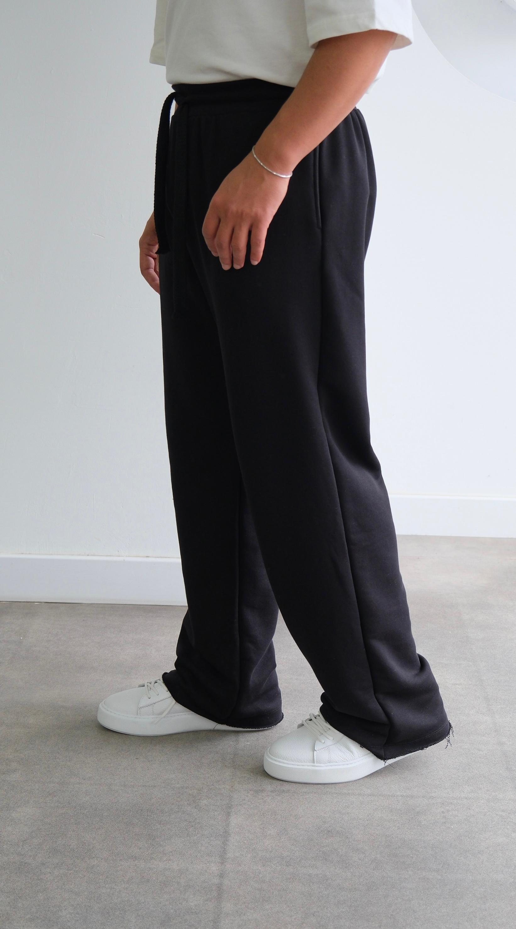 Siyah Baggy Eşofman Altı