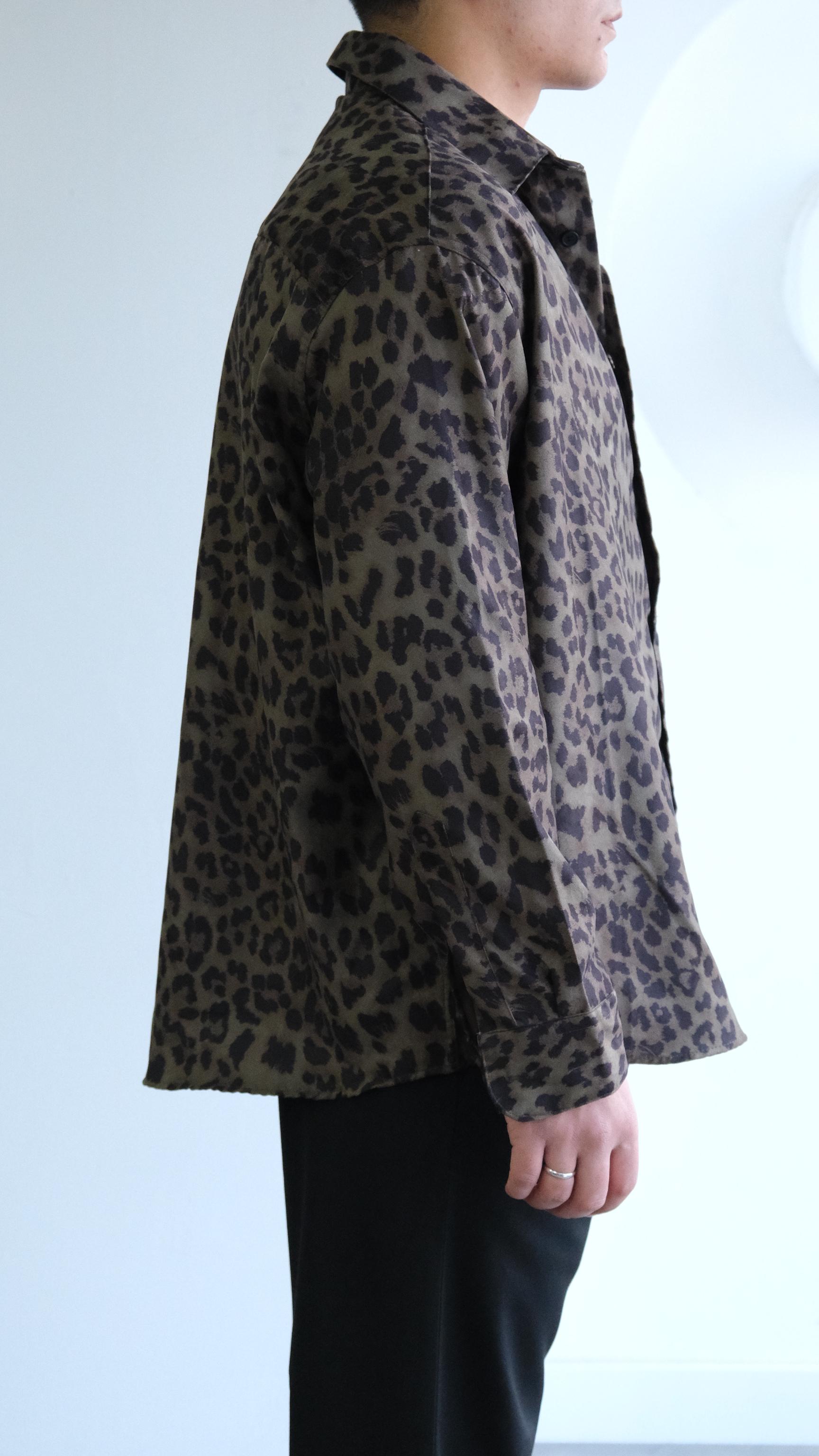 Haki Nubuk Desenli Gömlek