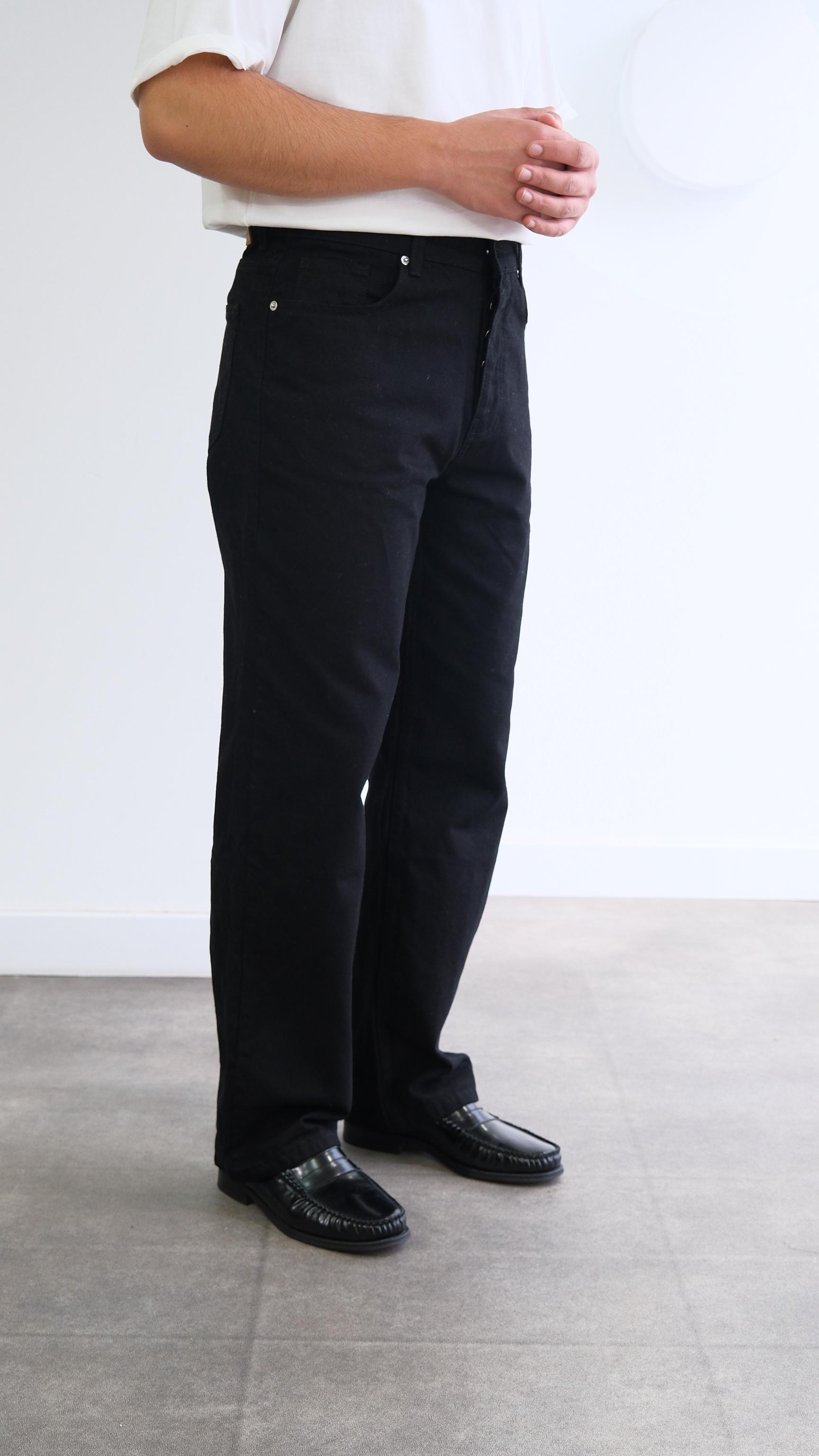 Siyah Regular Jean Pantolon