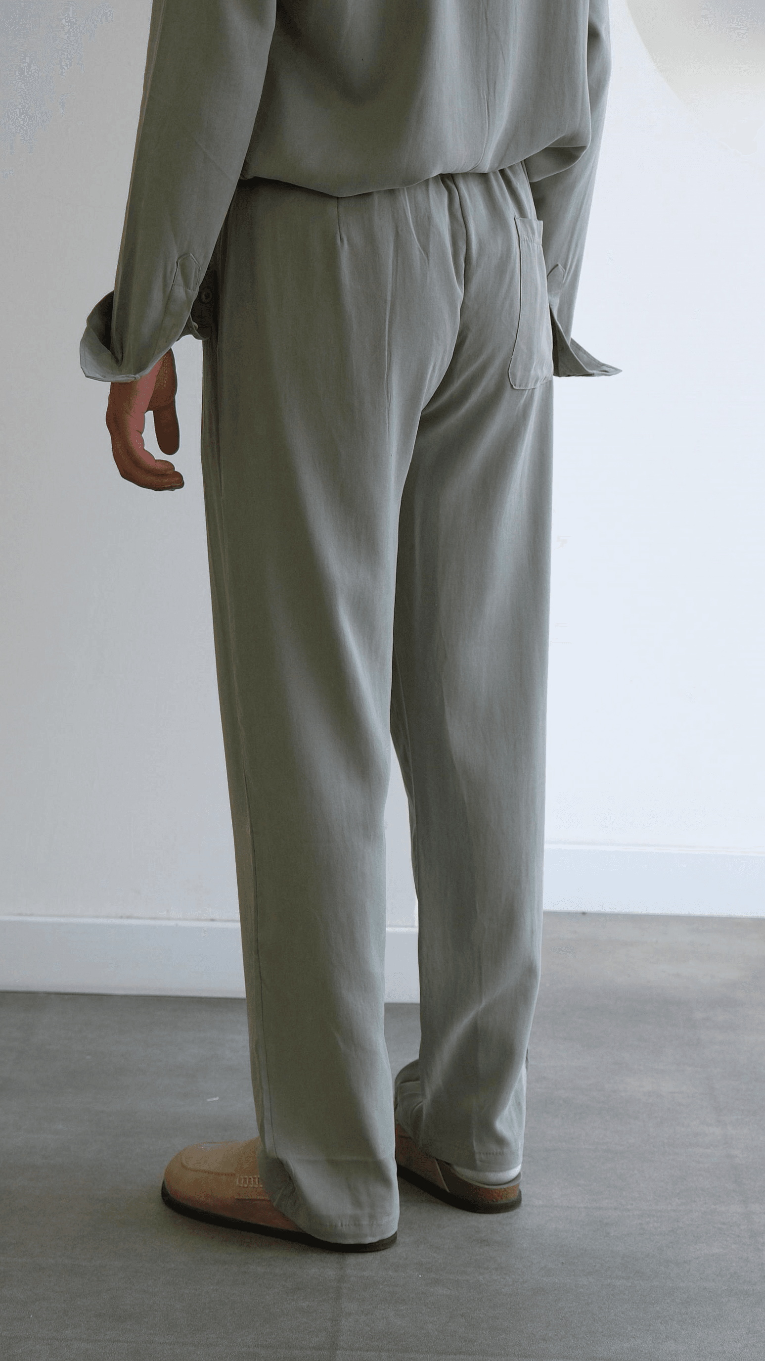 Haki Baggy Modal Pantolon 