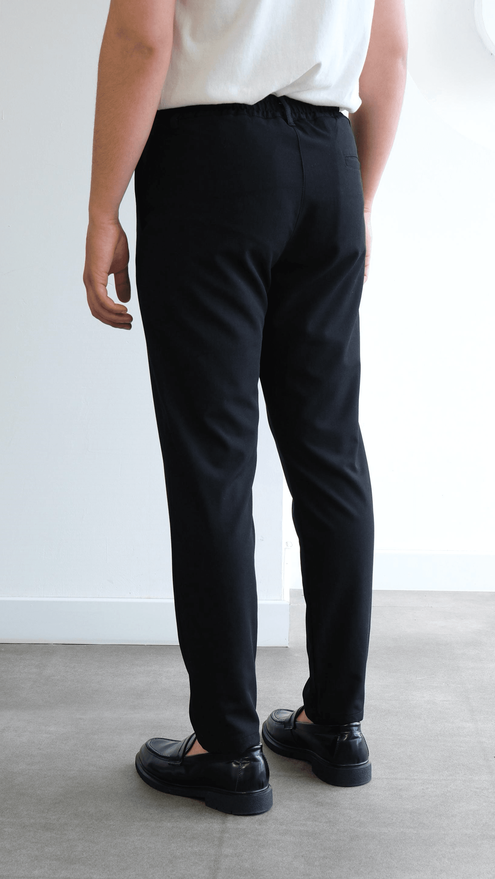 Siyah Jogger Teknik Kumaş Pantolon