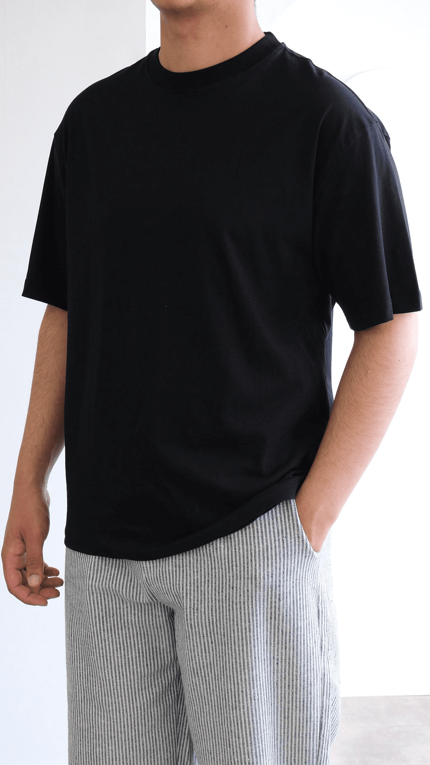 Siyah Basıc Oversize Tshirt