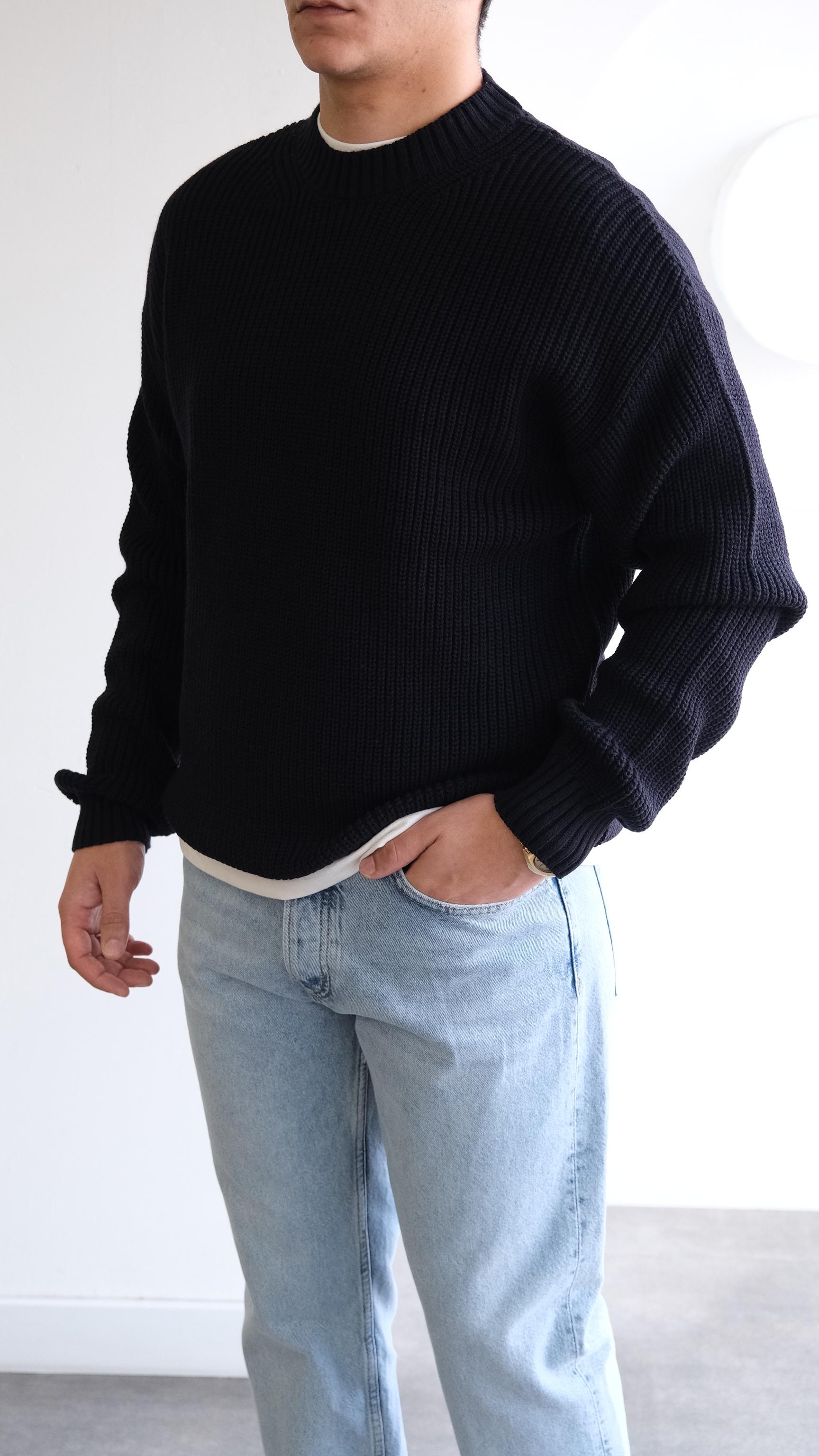 Lacivert Örme Kazak