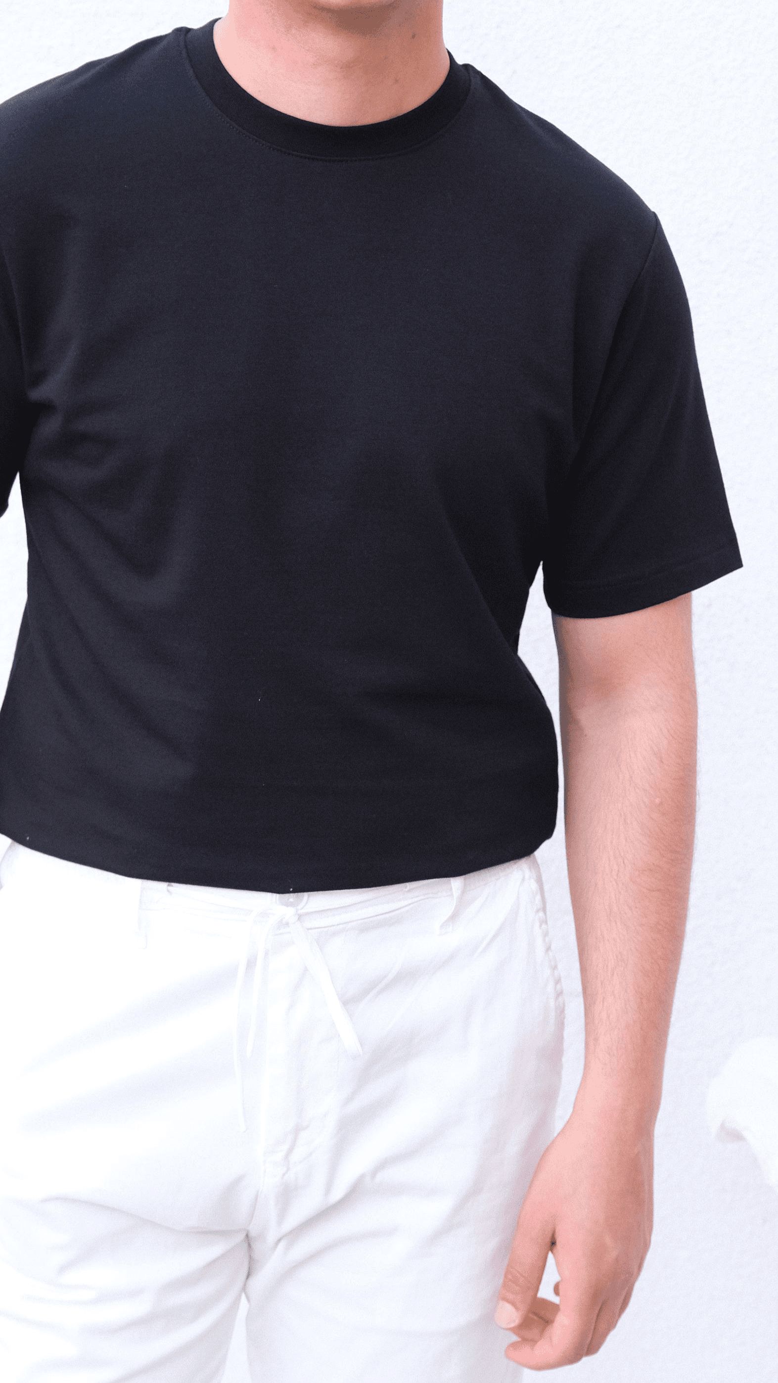 Siyah Basıc Regular Tshirt