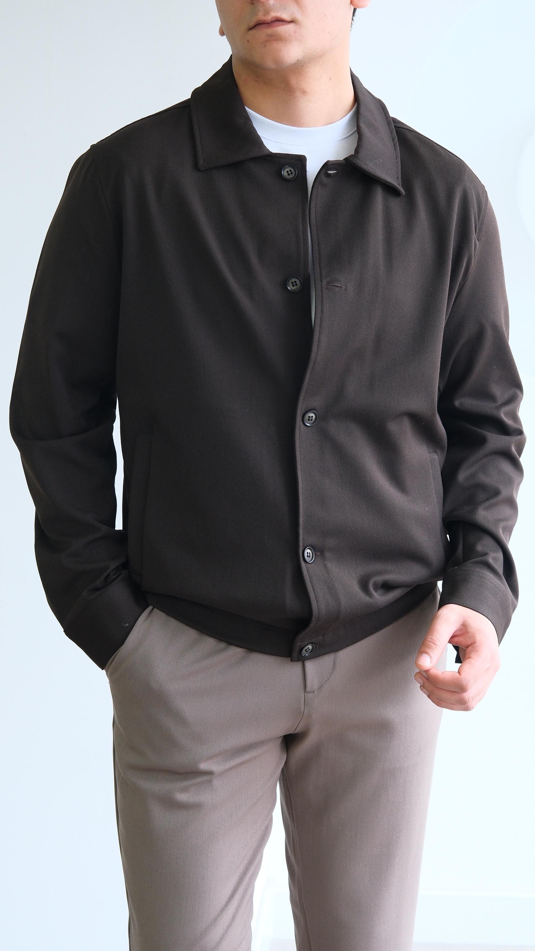 Acı Kahve Relaxed Fıt Ince Ceket