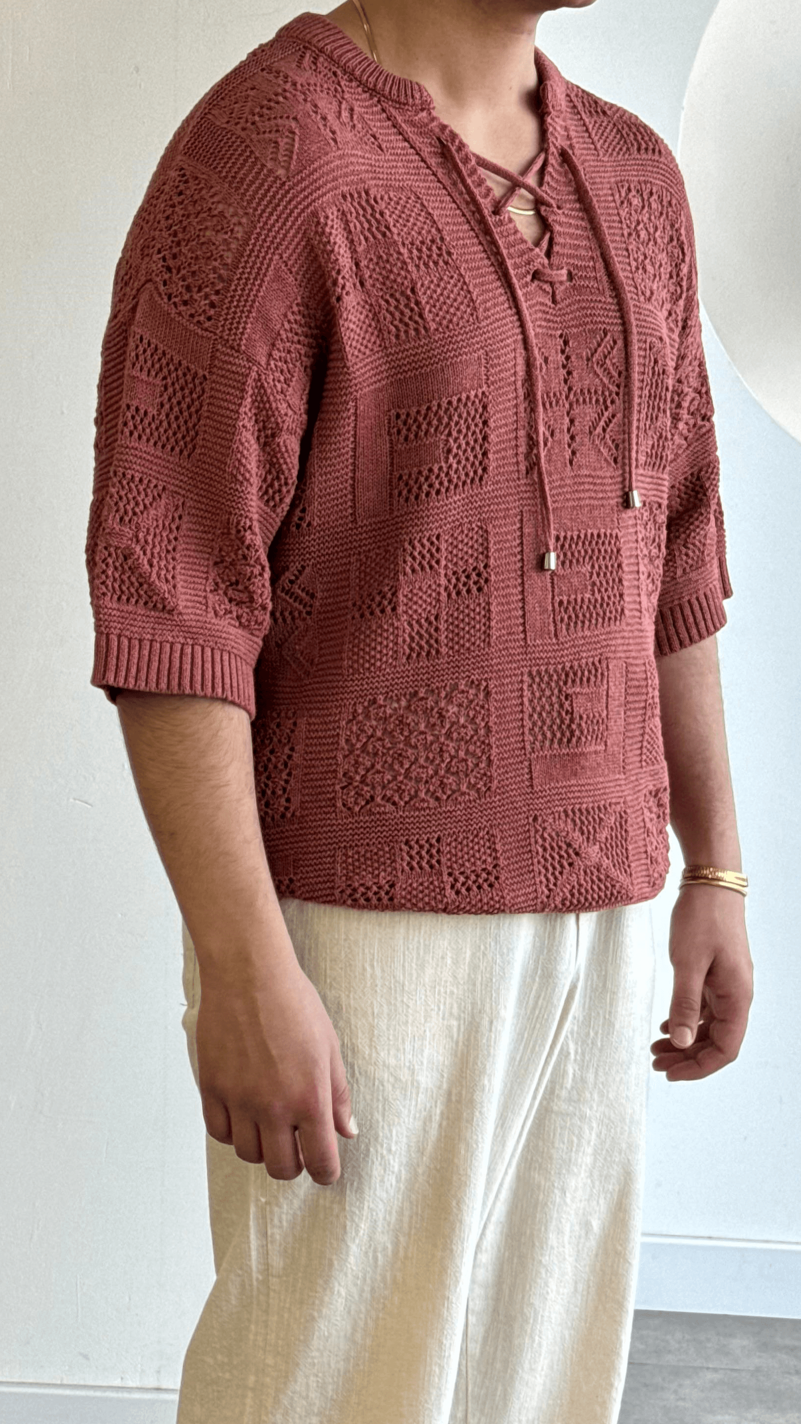 Kiremit Örme Oversize Tshirt