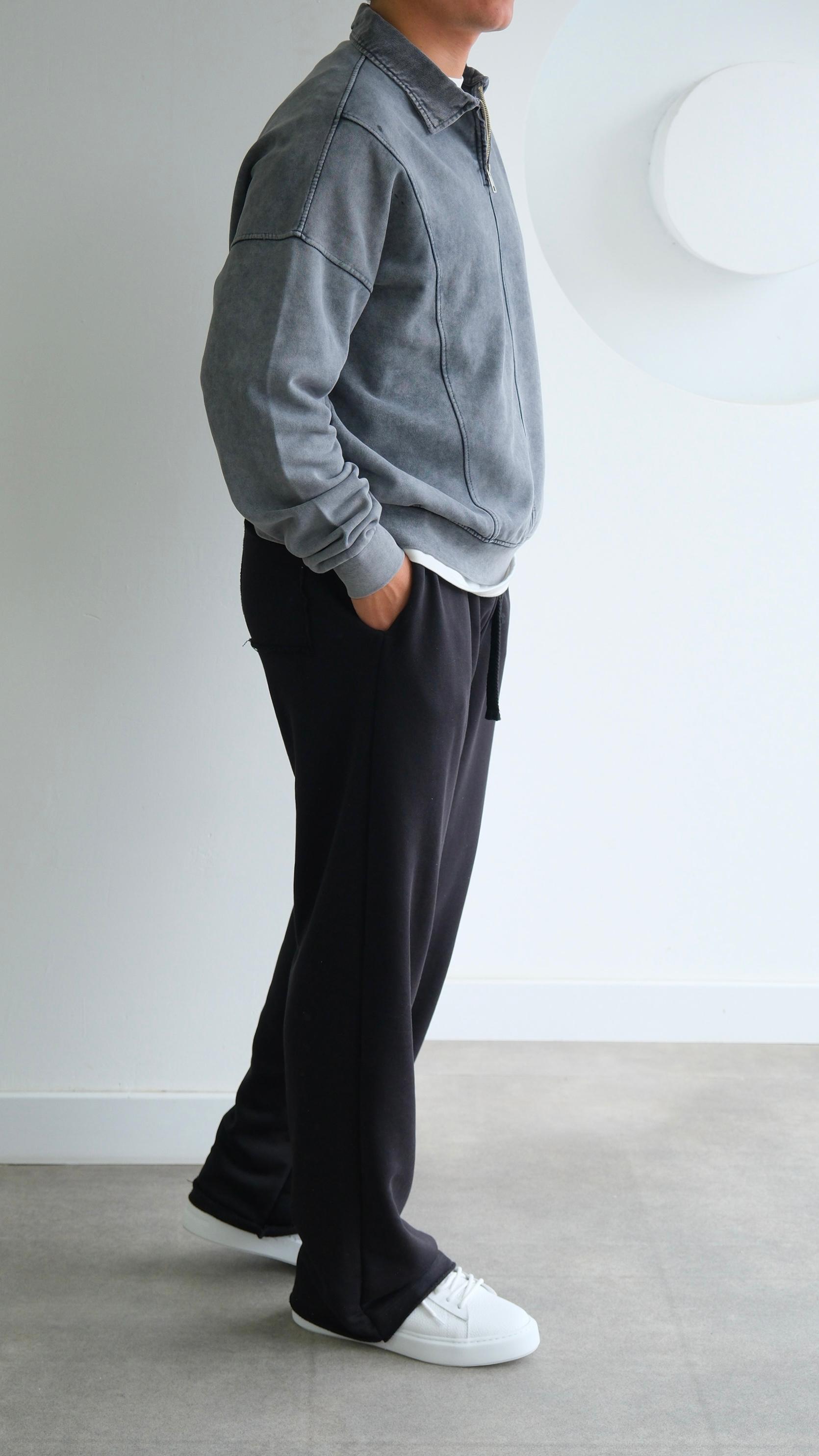 Siyah Baggy Eşofman Altı