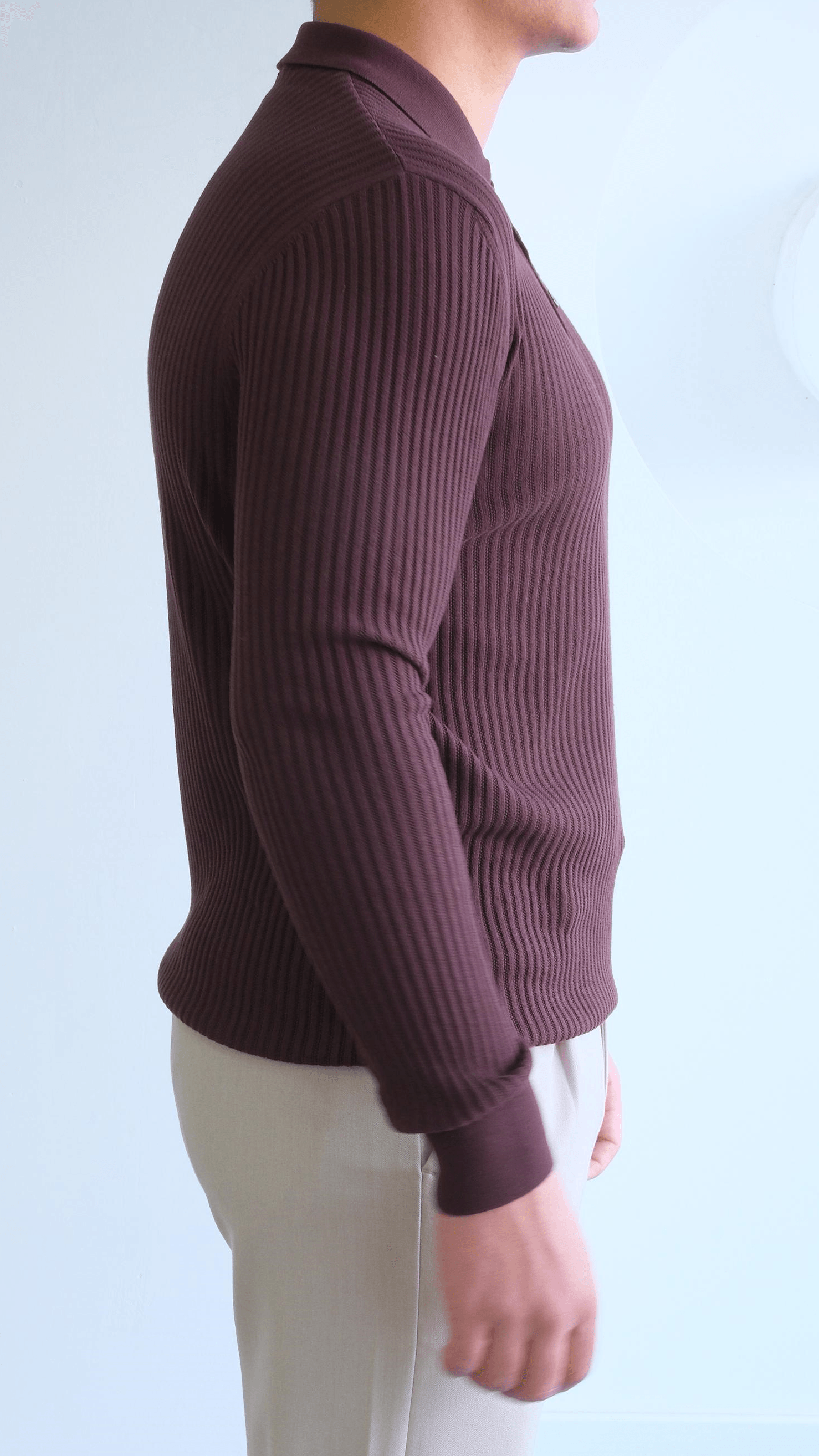 Kahverengi Polo Yaka Triko