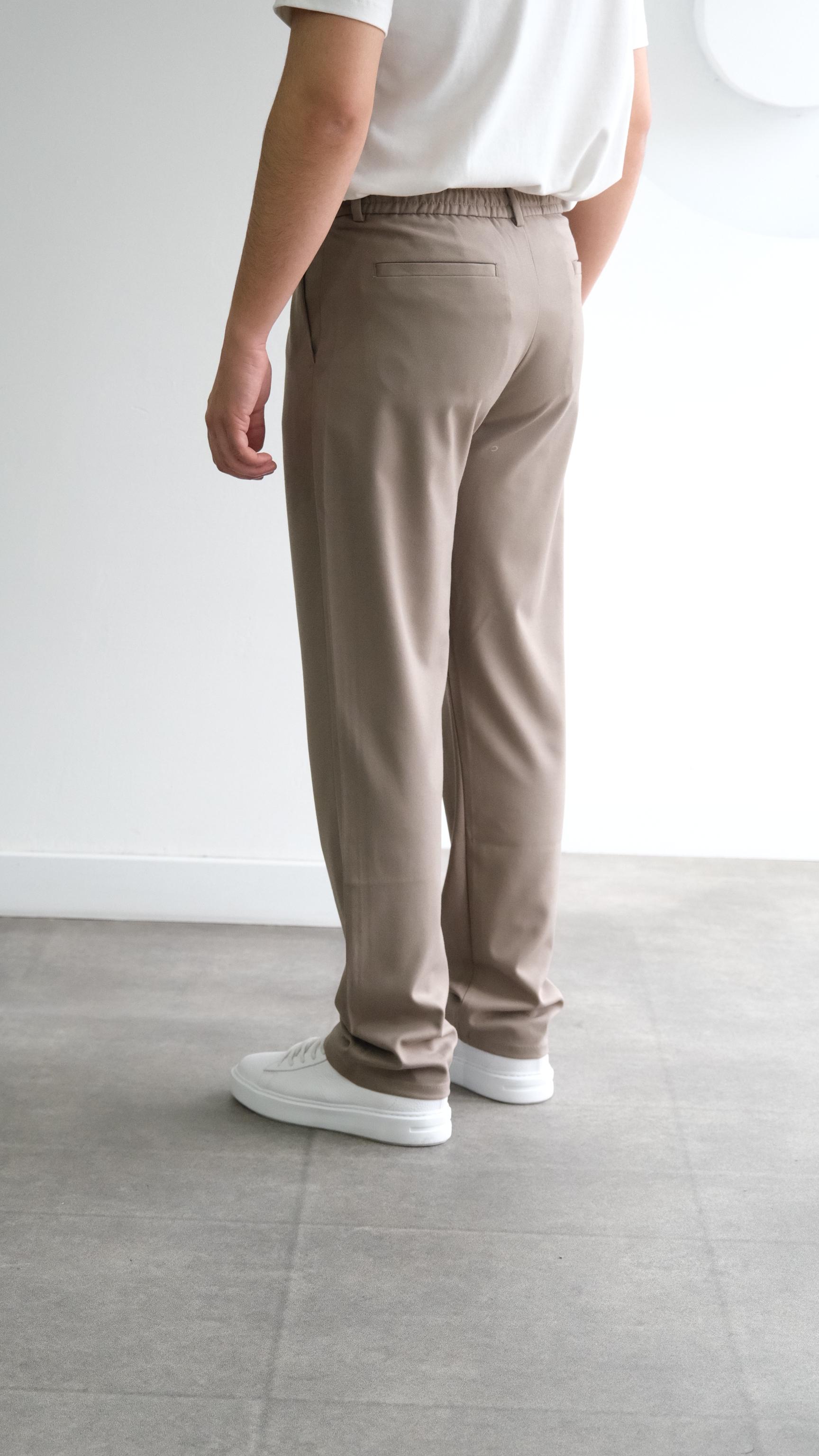 Brown Baggy Kumaş Pantolon