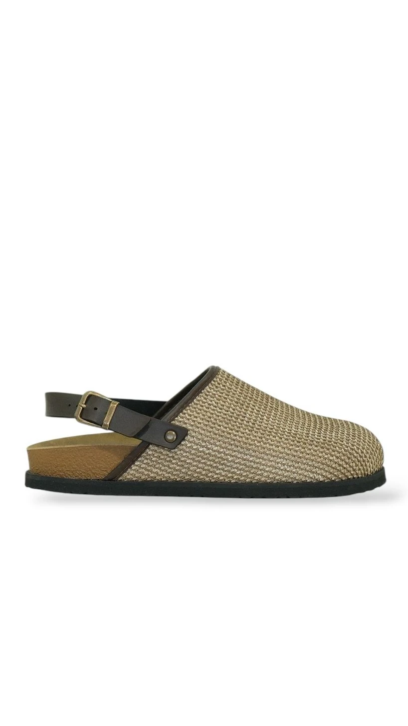 Örme Desenli Arka Toka Detaylı Sabo Terlik