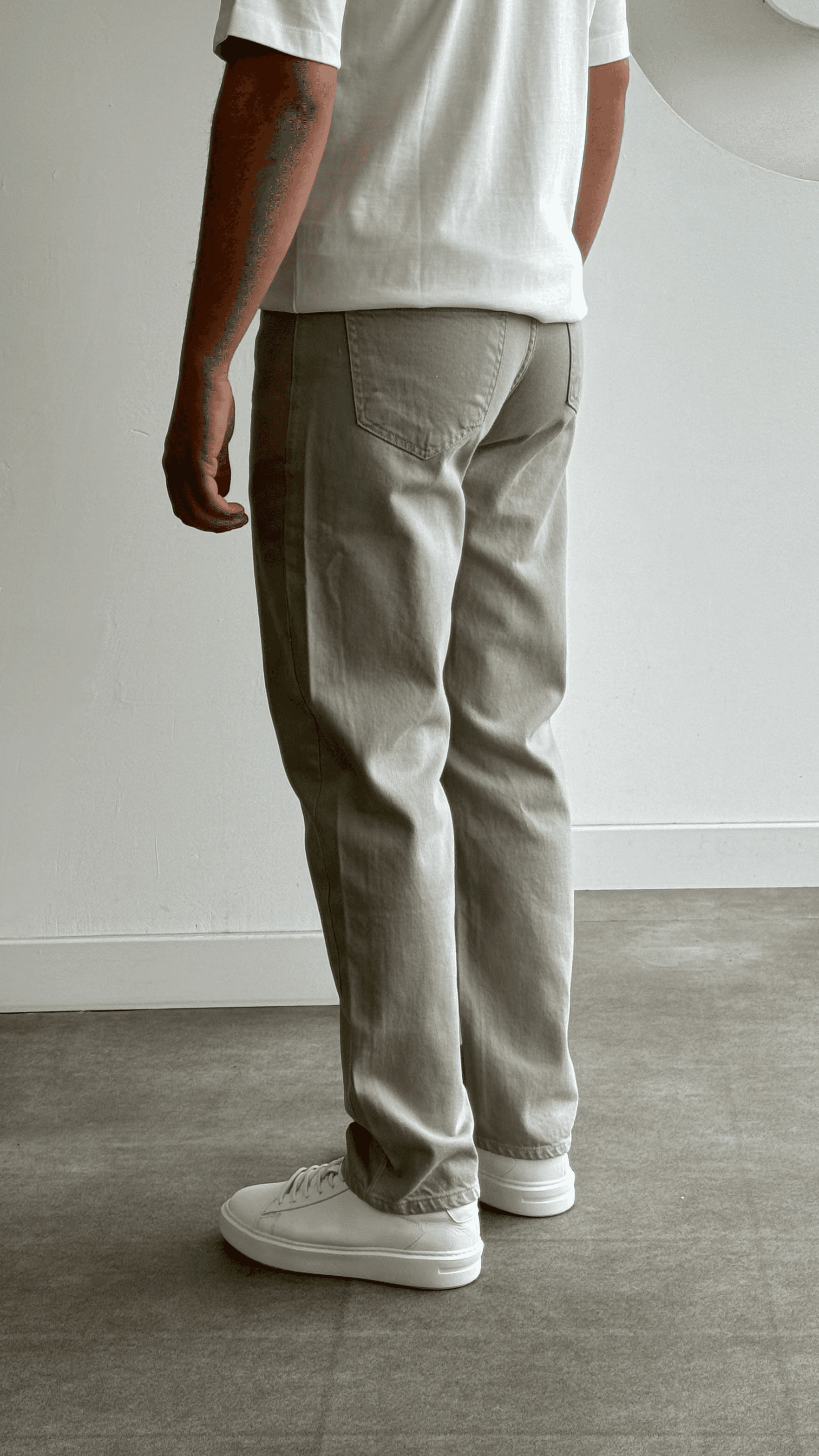 Haki Baggy Jean Pantolon