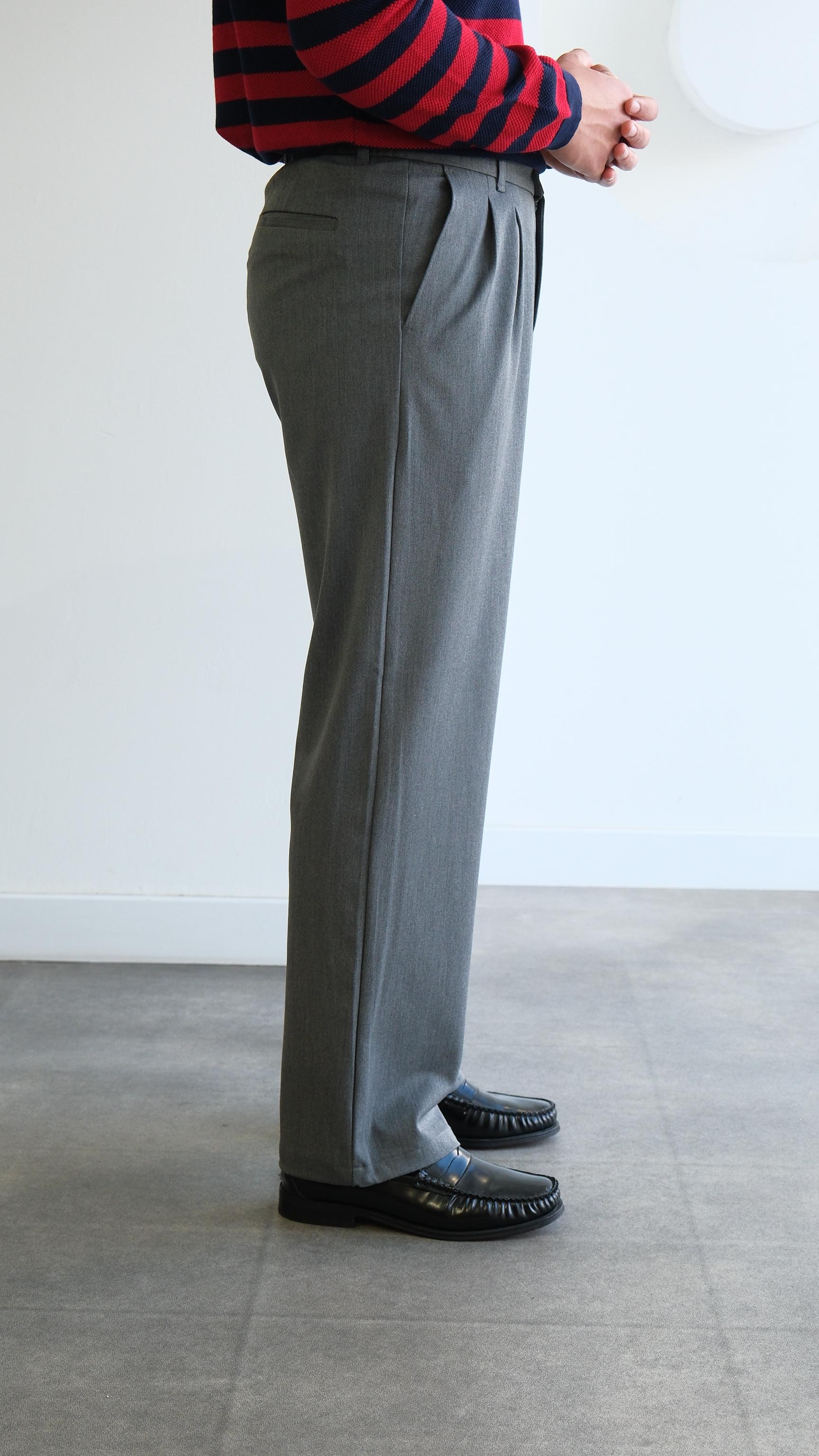 Antrasit Pileli Baggy Kumaş Pantolon