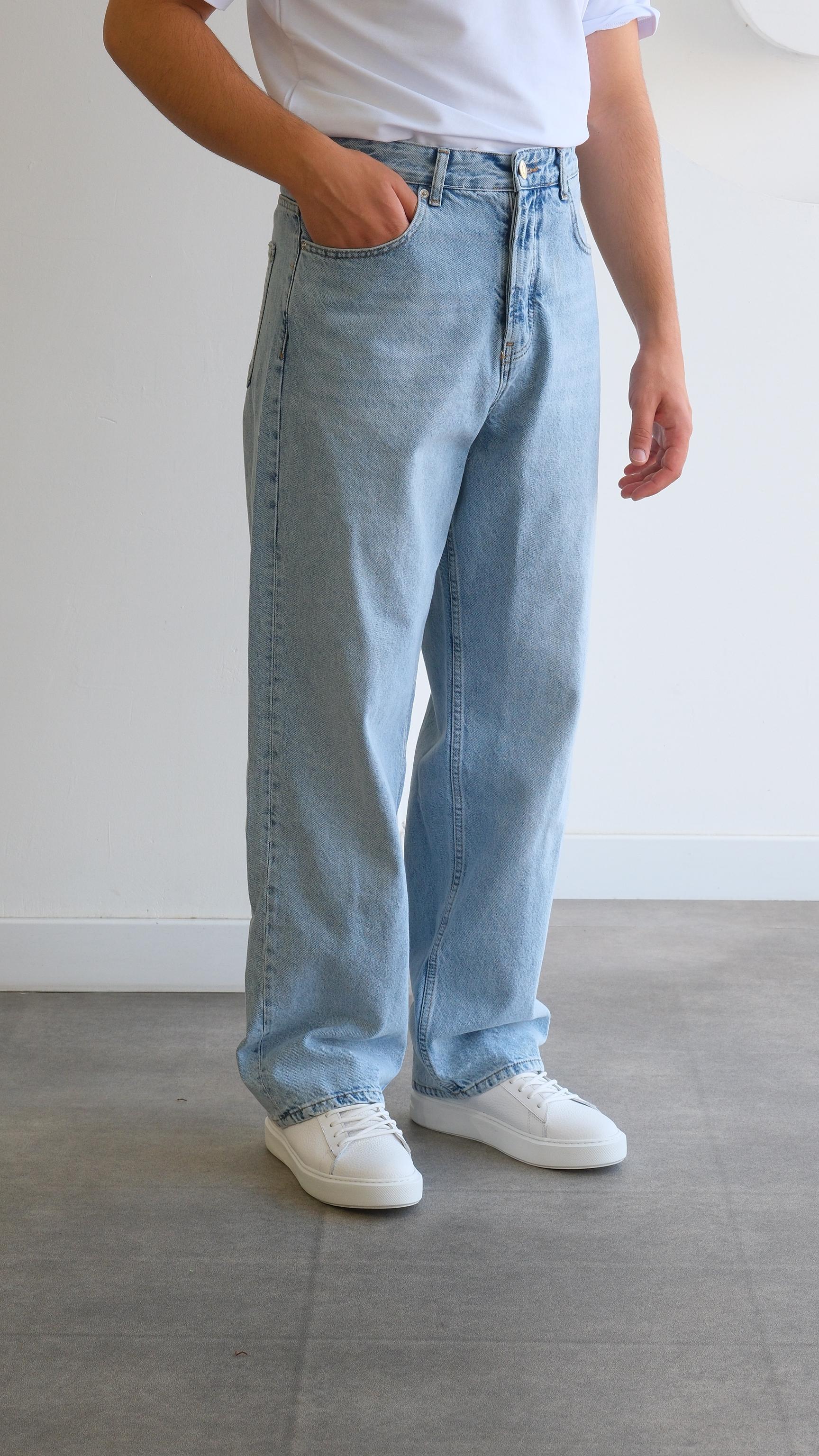 Baggy Açık Mavi Jean Pantolon