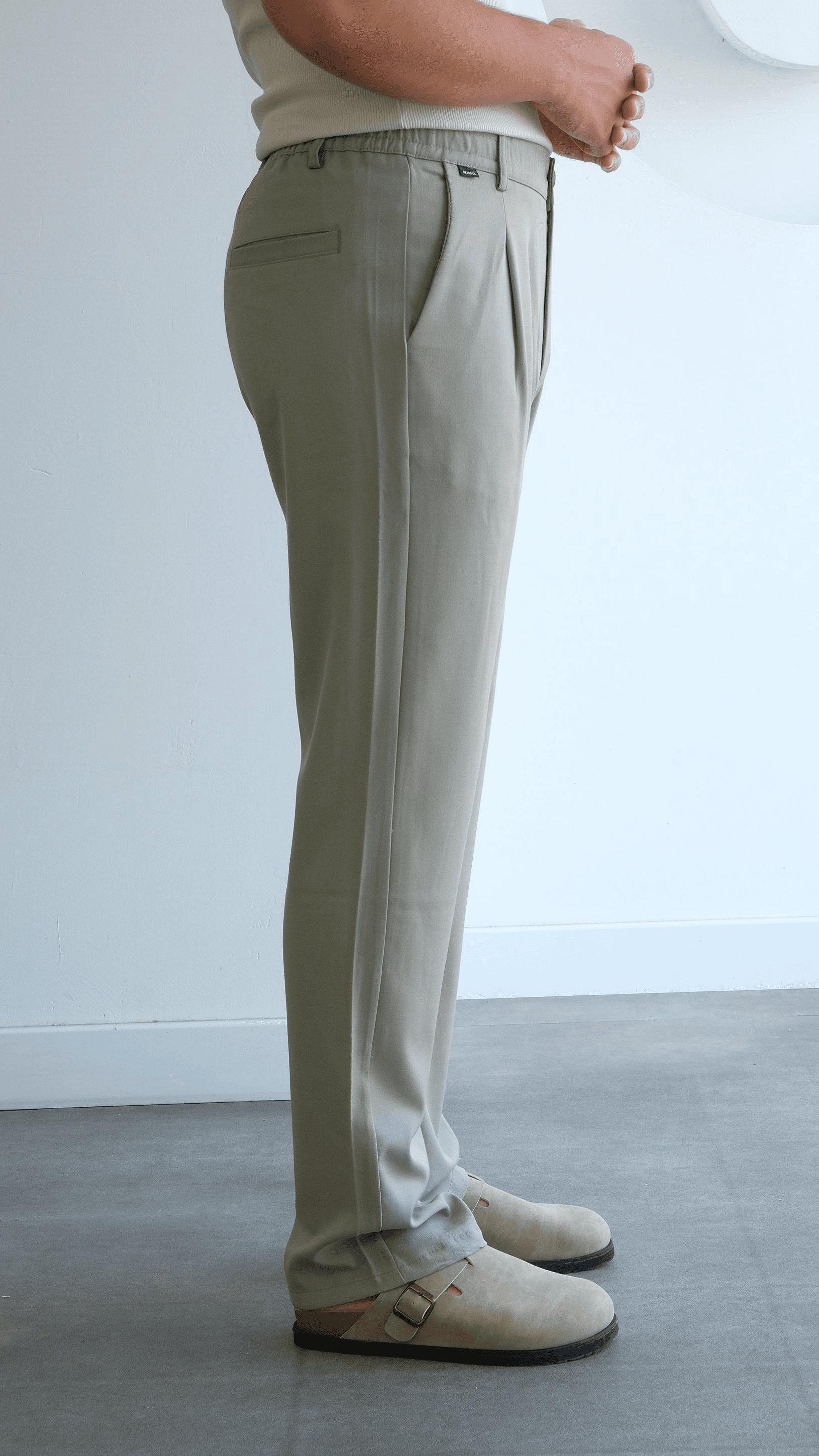 Çağla Yeşili Baggy Kumaş Pantolon