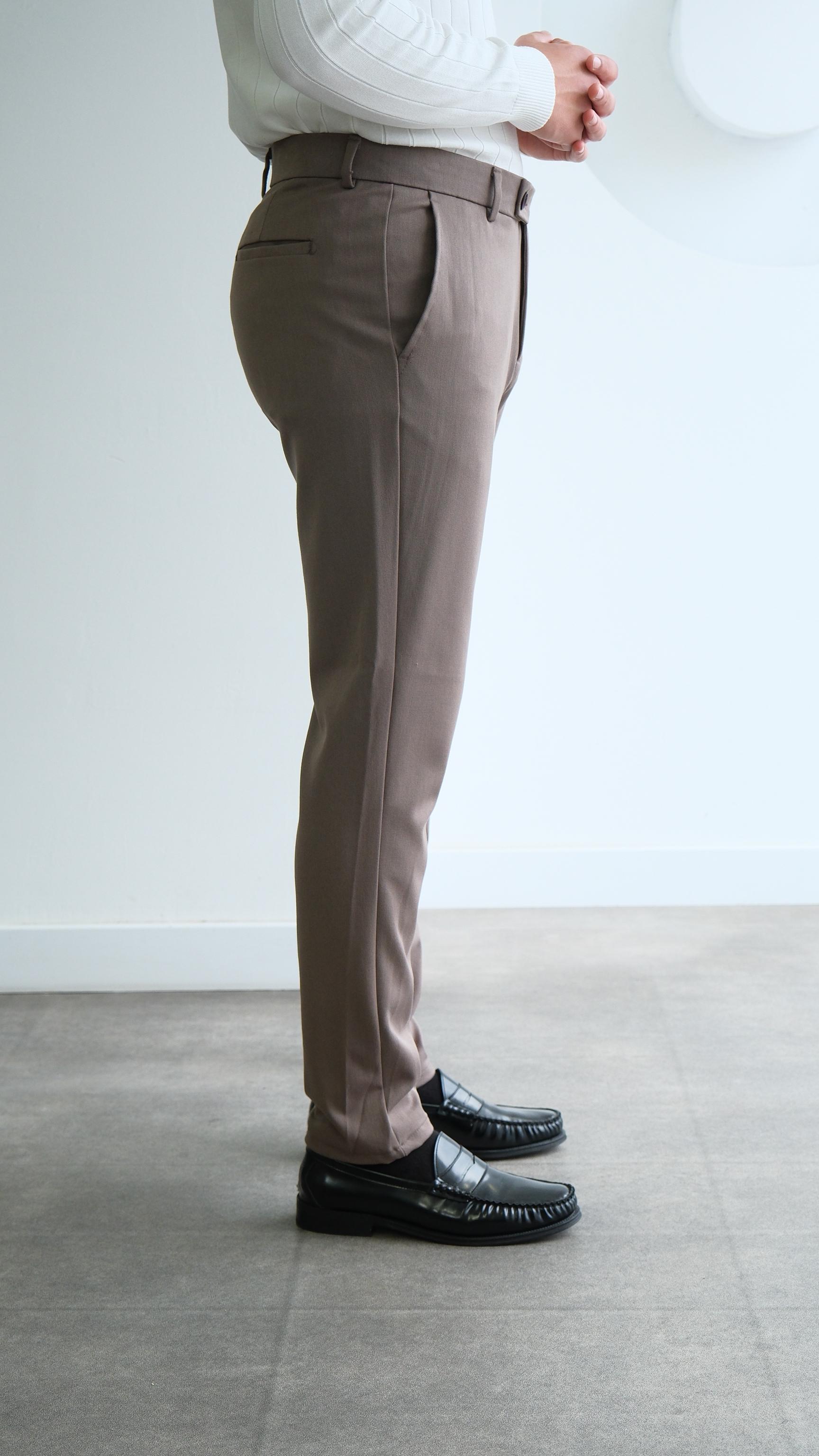 Brown Klasik Kumaş Pantolon