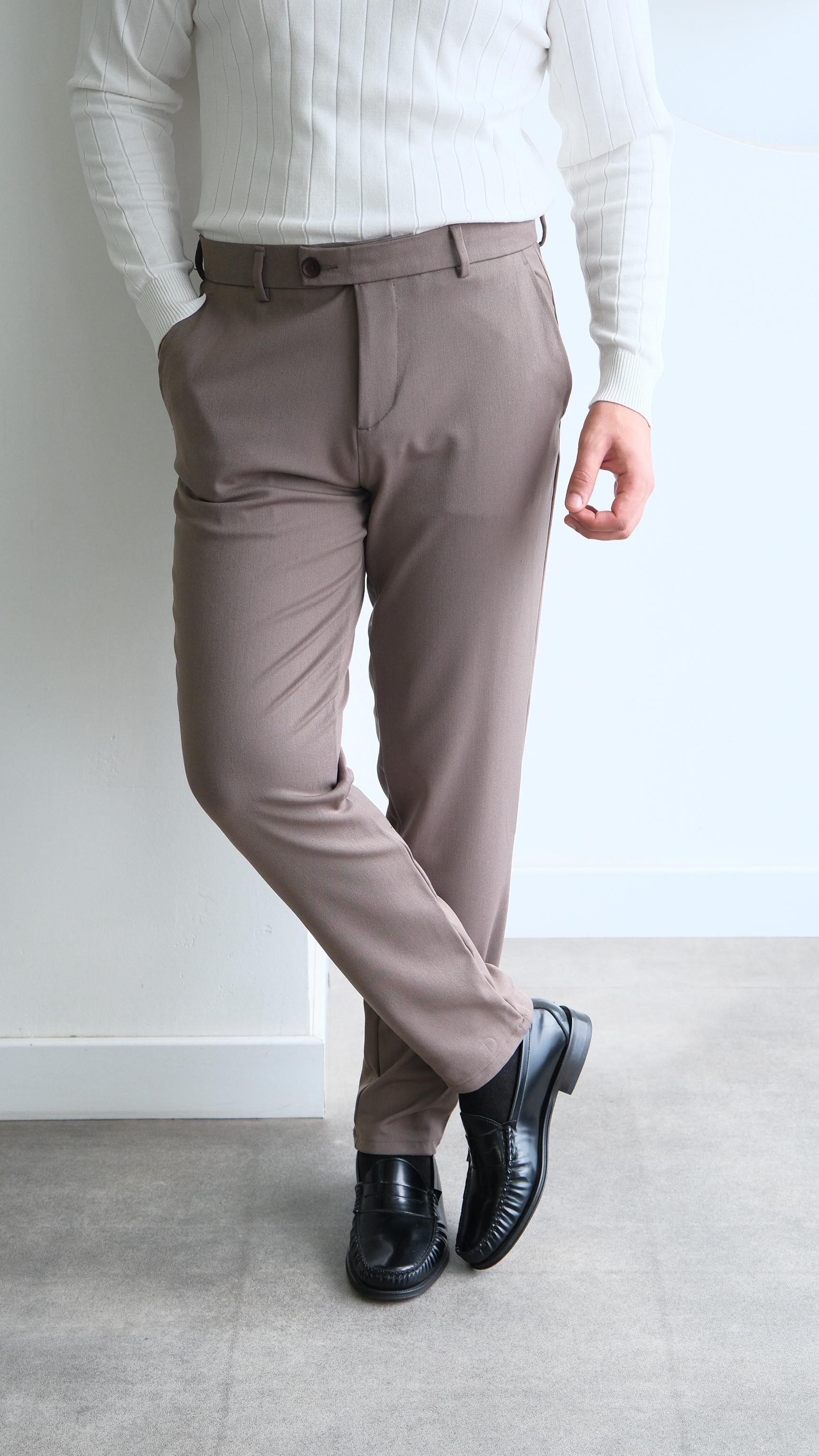 Brown Klasik Kumaş Pantolon