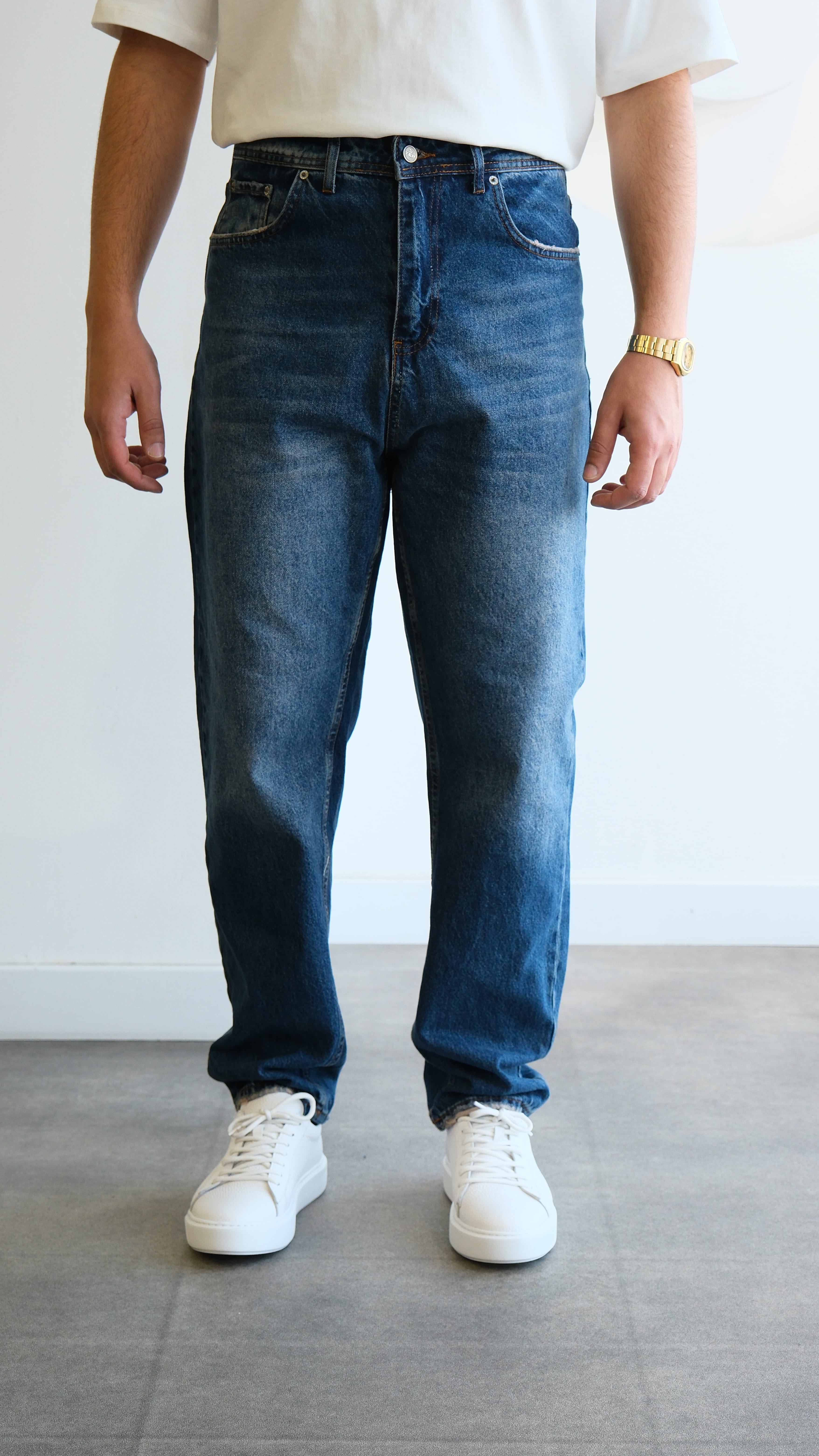 Regular Fıt Lacivert Jean Pantolon