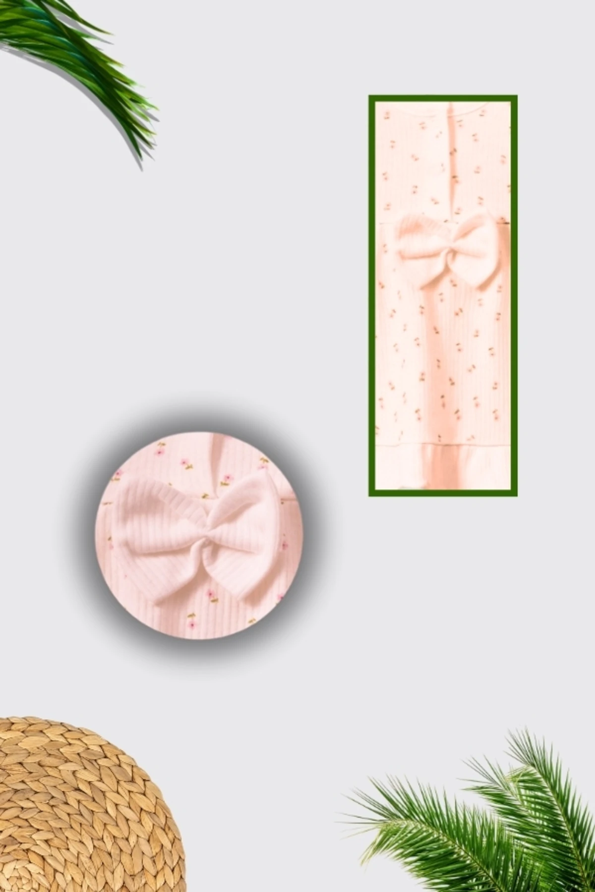 %100 Pamuklu Firfir Detaylı Kız Bebek Alt Üst Takım