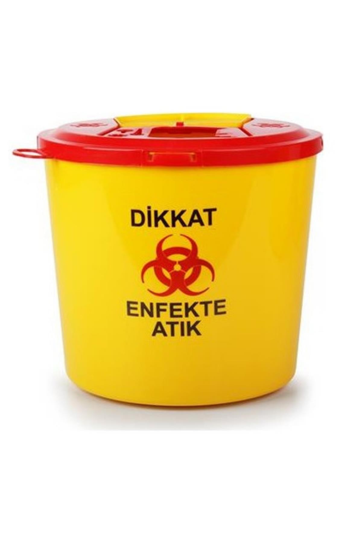 Aqua Cey Hijyenik Sarı Tıbbi Atık Çöp Kovası 5 L 10 Adet