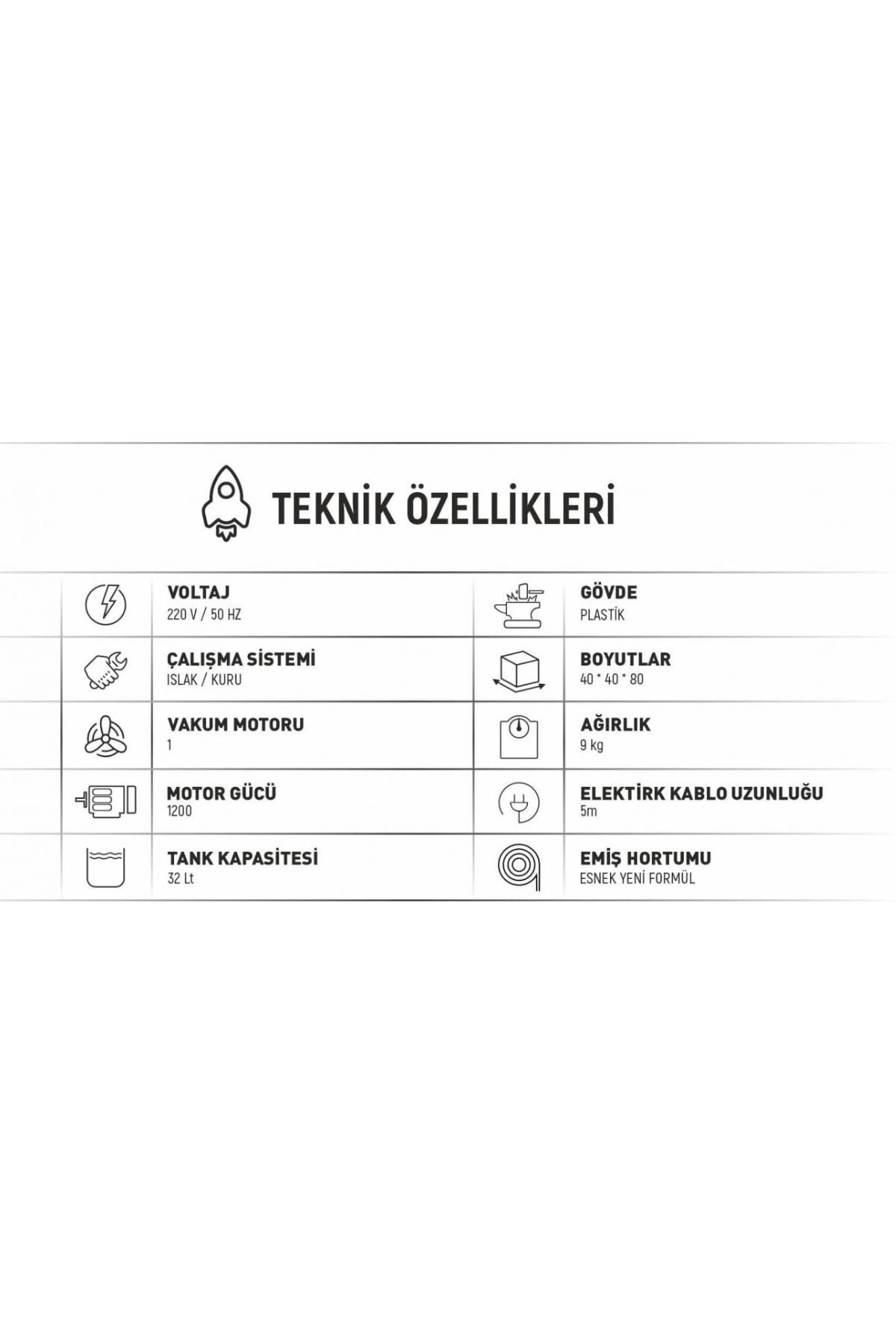 Safran DWP 321 Sanayi Tipi Tek Motorlu Islak Kuru Süpürge Makinası