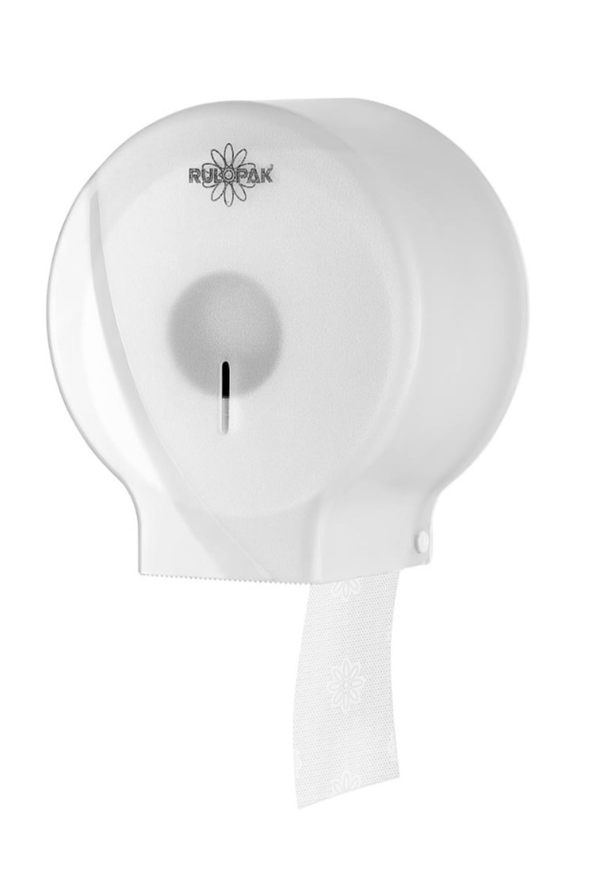 Rulopak Modern Mini Jumbo Tuvalet Kağıdı Dispenseri Transparan Beyaz