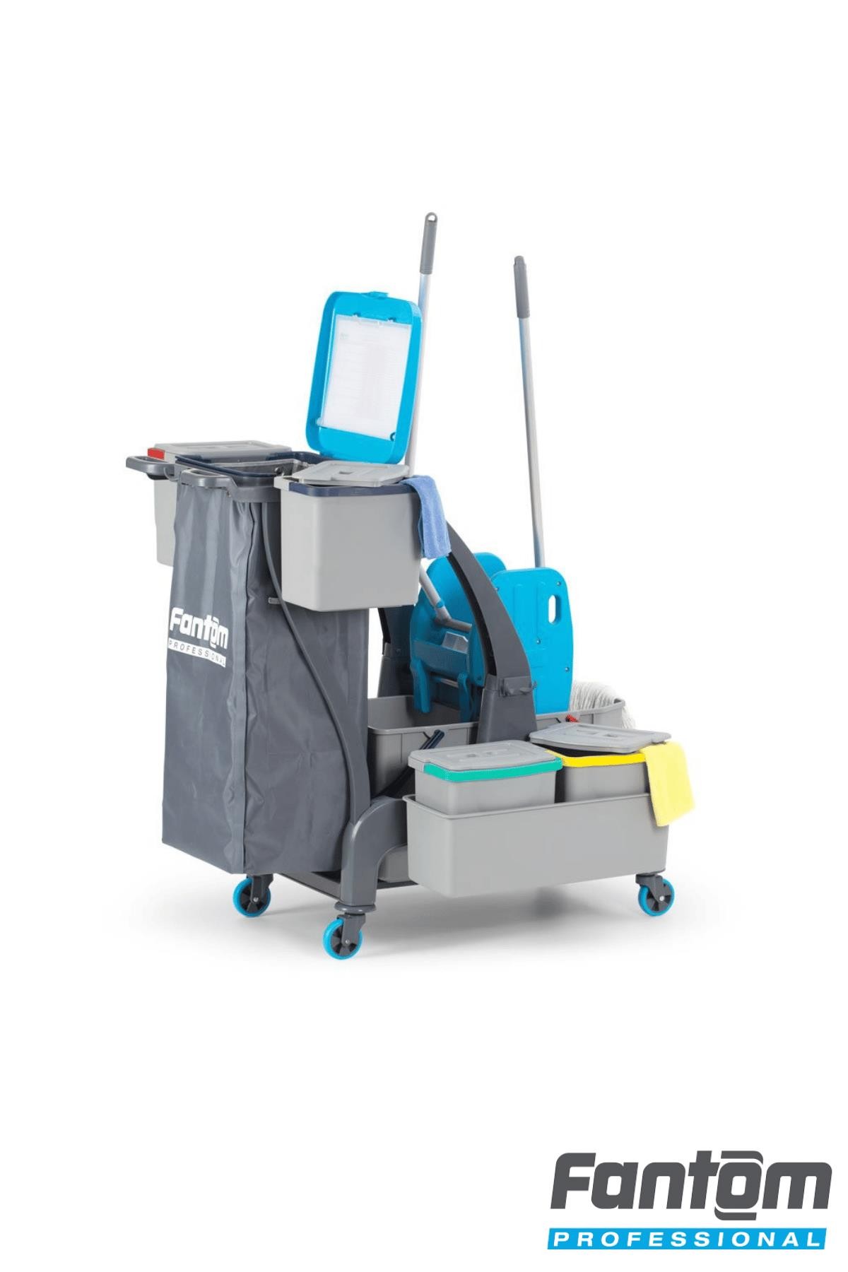 Fantom Procart Jet 736S Temizlik Seti Arabası Hastane, Okul, Yurt, Rezidans Ve Restaurant Temizlik Seti Arabası