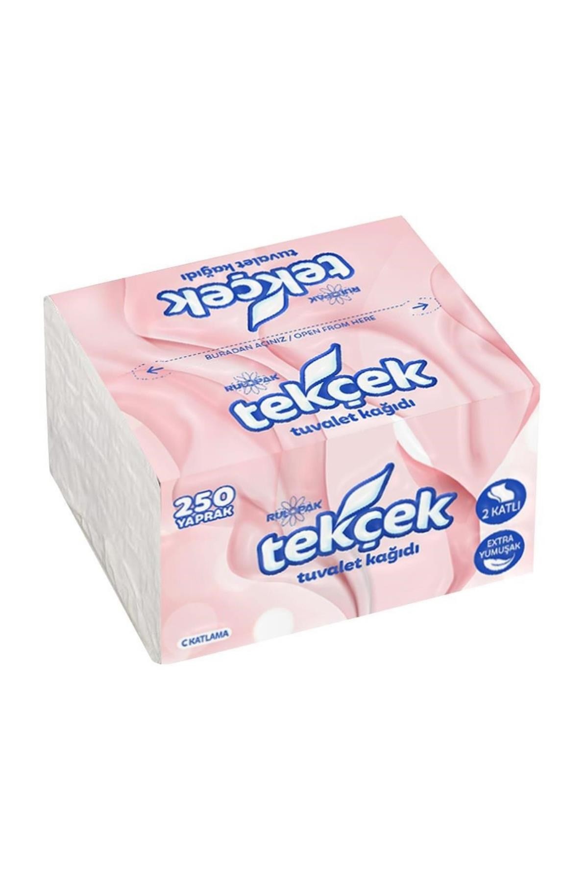 Rulopak Tekçek Tuvalet Kağıdı 2 Katlı 250 Yaprak 24'Lü Paket