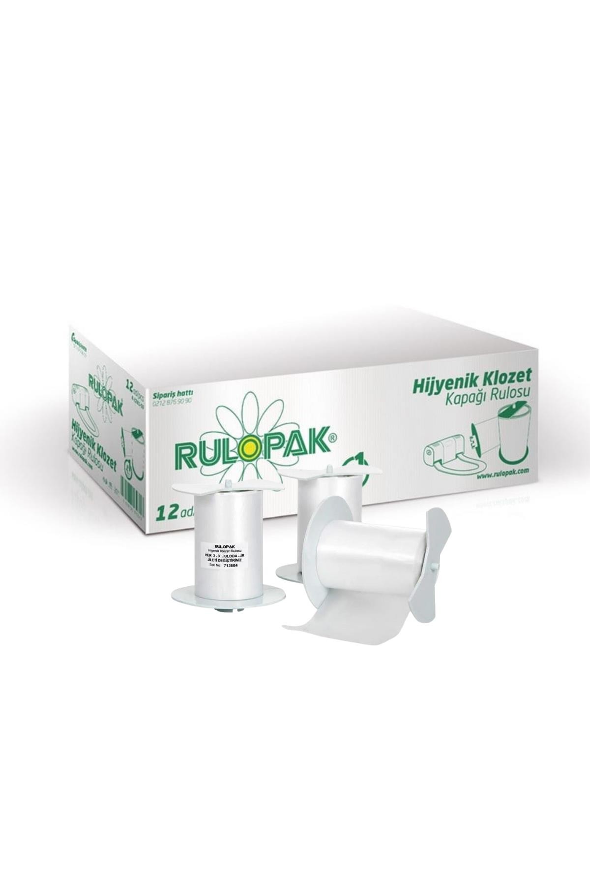 Rulopak Sensörlü Hijyenik Klozet Kapağı Rulosu 12'li